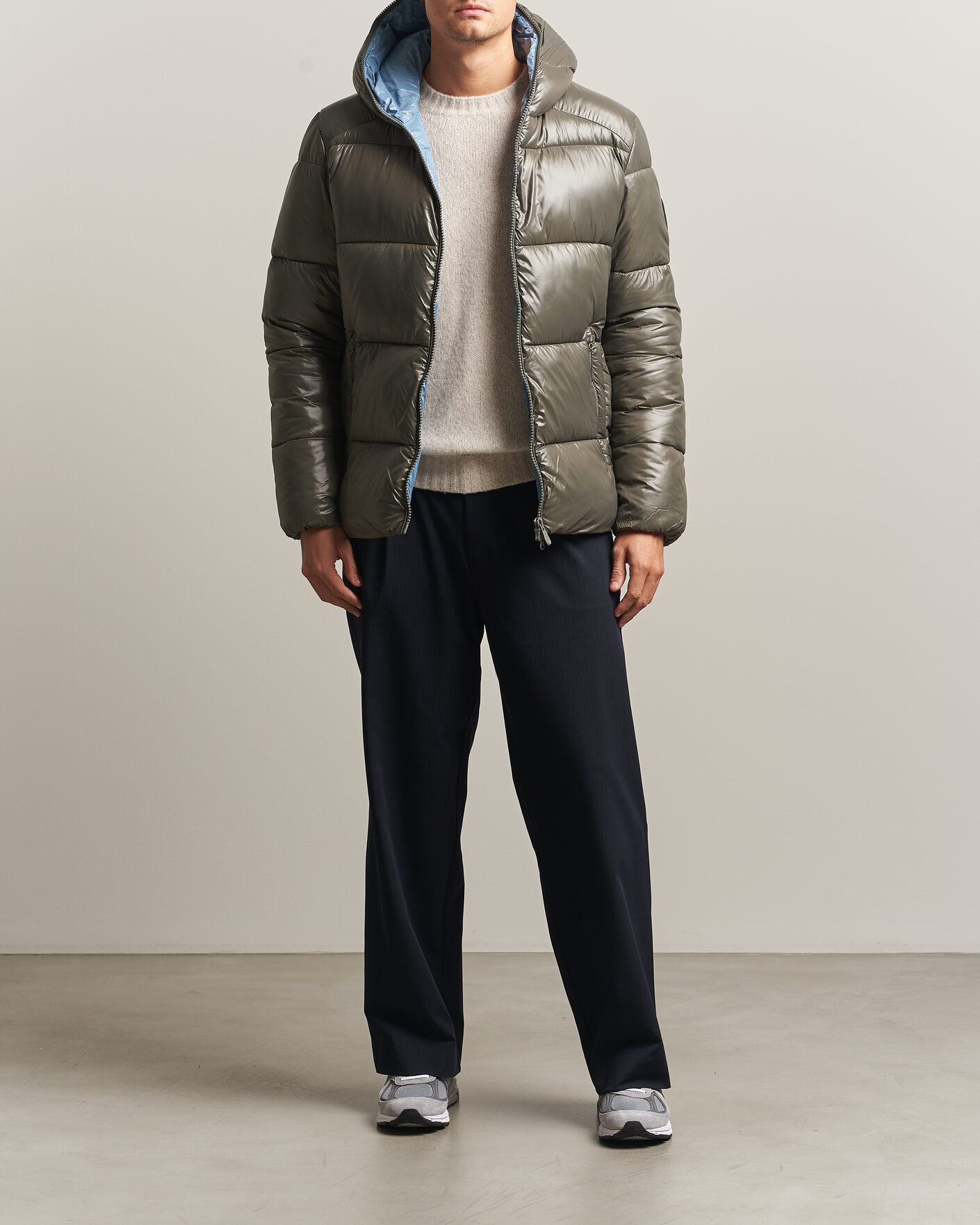 Men | Coats & Jackets | Save The Duck | Edgard Padded Puffer Gunmetal Grey