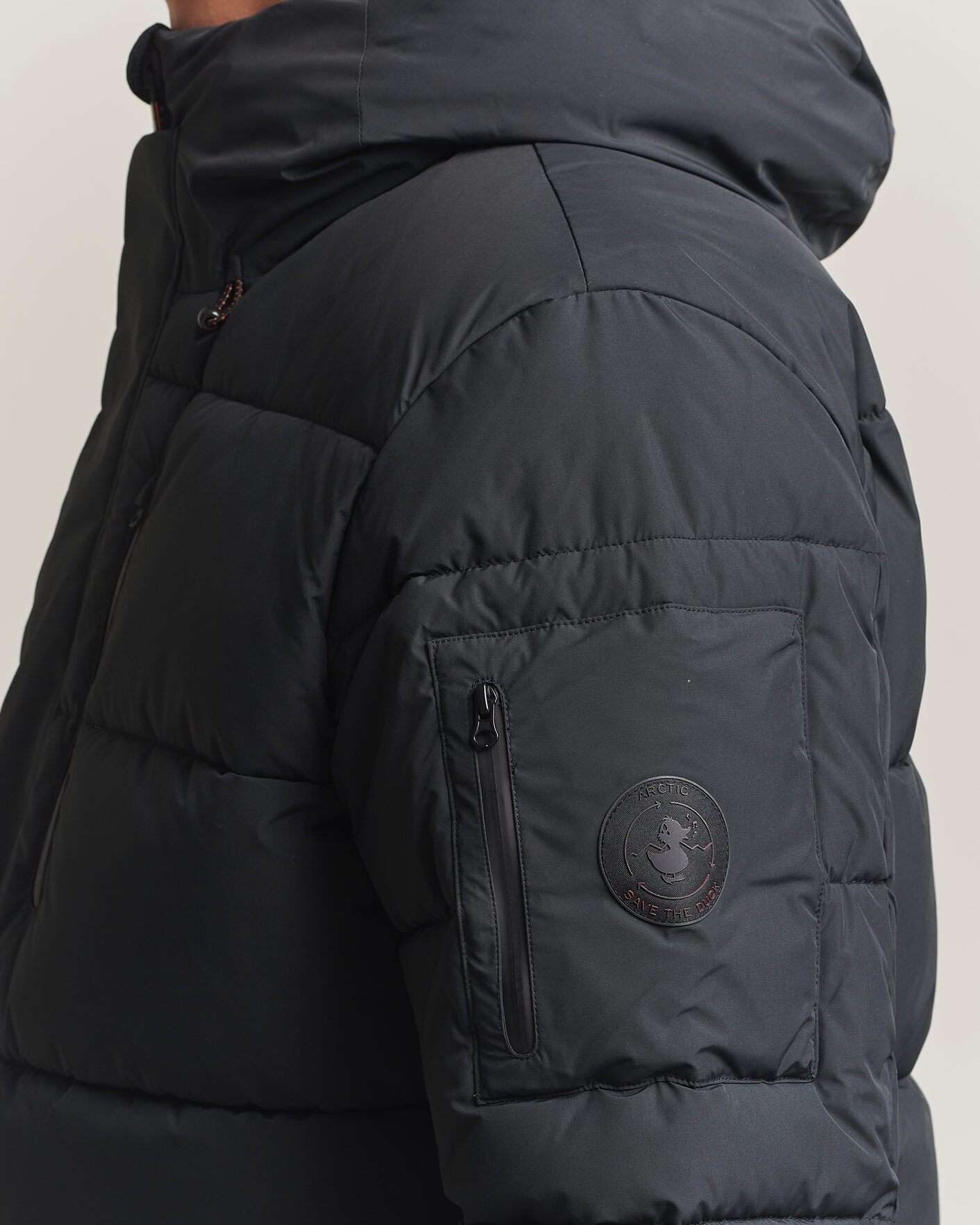 Men | Coats & Jackets | Save The Duck | Espel Short Arctic Parka Black