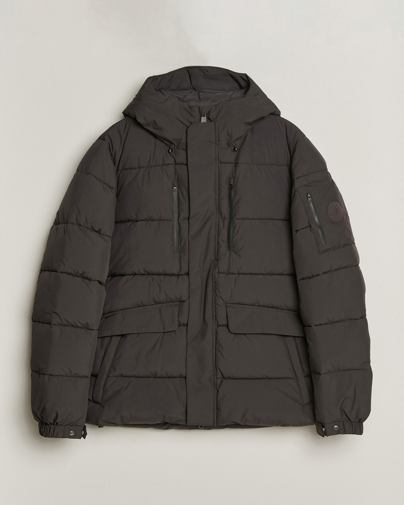 Men | Coats & Jackets | Save The Duck | Espel Short Arctic Parka Brown Black