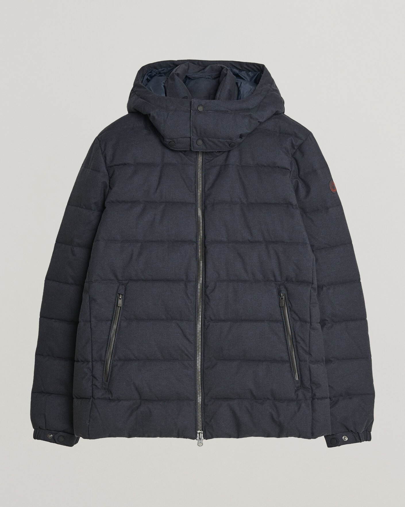 Men | Coats & Jackets | Save The Duck | Constantin Padded Flannel Jacket Navy Blue Melange