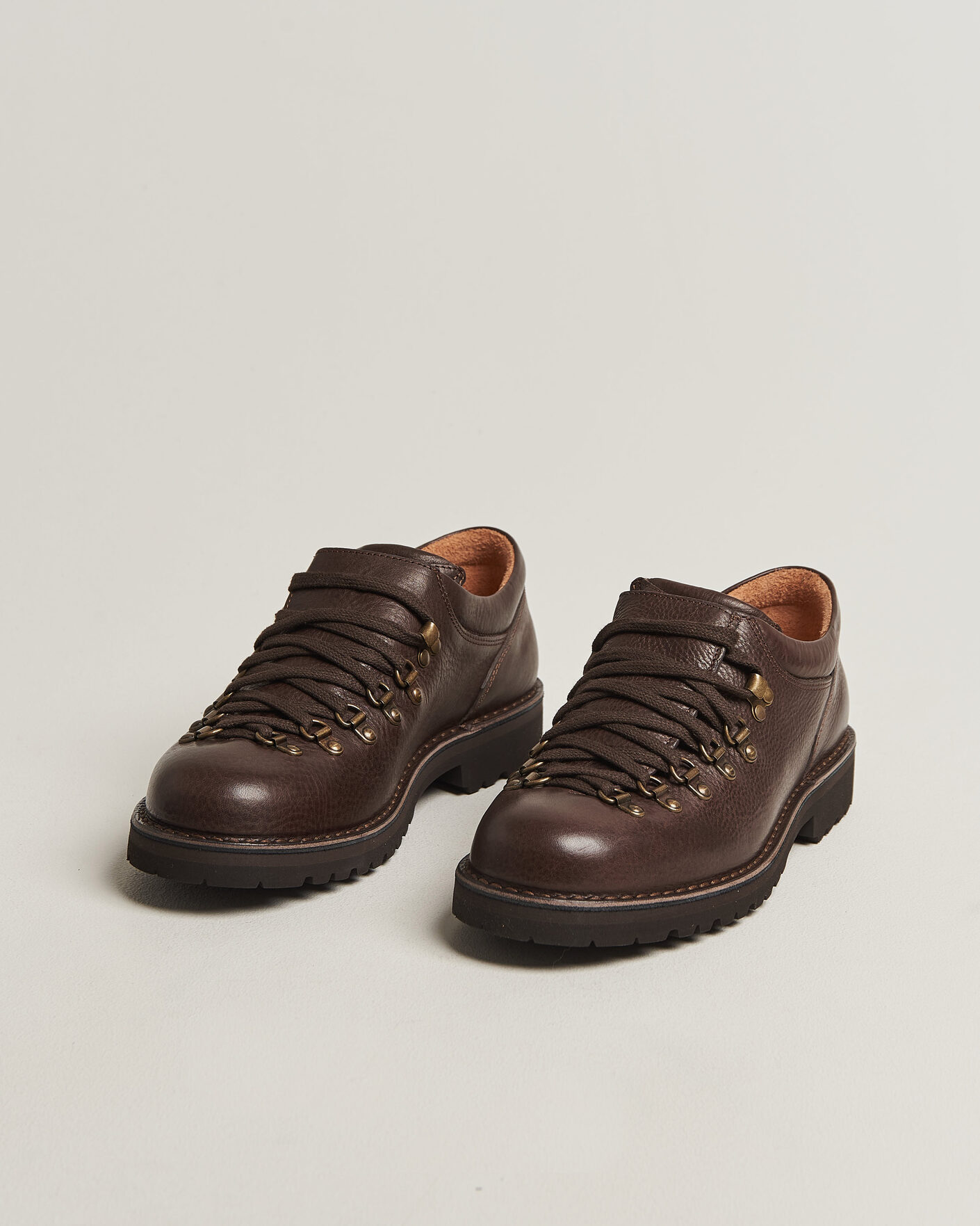 Men | Boots | Fracap | M121 Low Grain Leather Boot Dark Brown