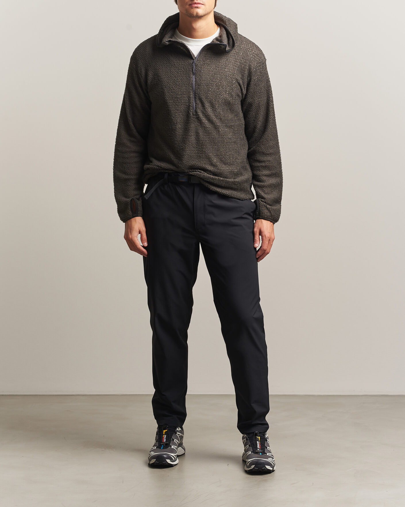 Men | Trousers | Snow Peak | Water-Repellent Stretch Tapered Pants Black