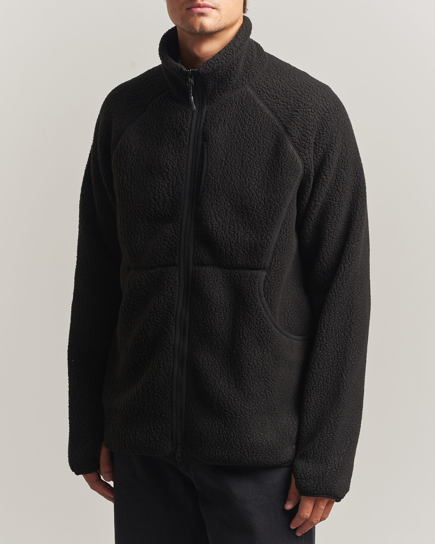Men | Coats & Jackets | Snow Peak | Thermal Boa Fleece Jacket Black