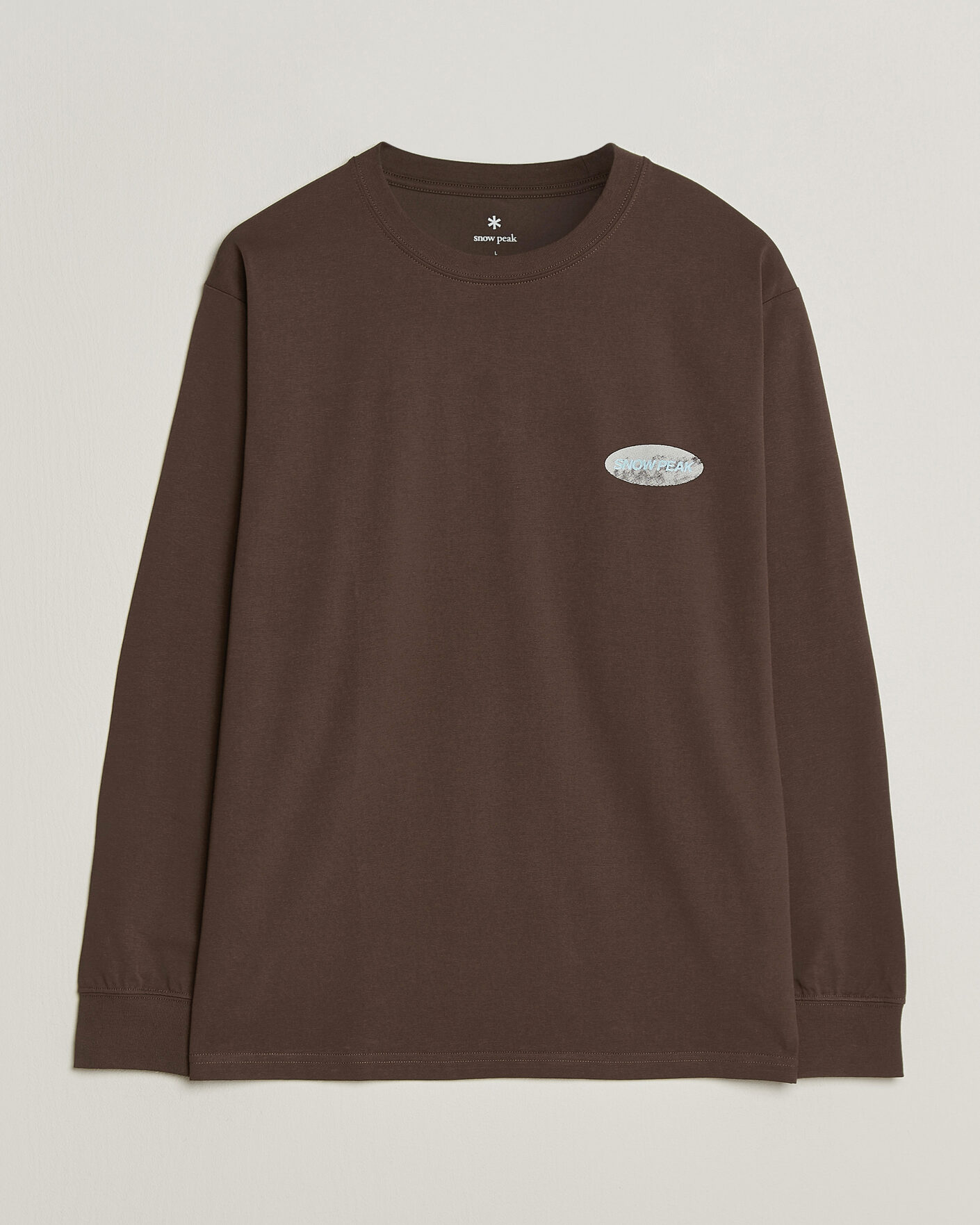 Men | T-Shirts | Snow Peak | Campscape L/S T-Shirt Brown