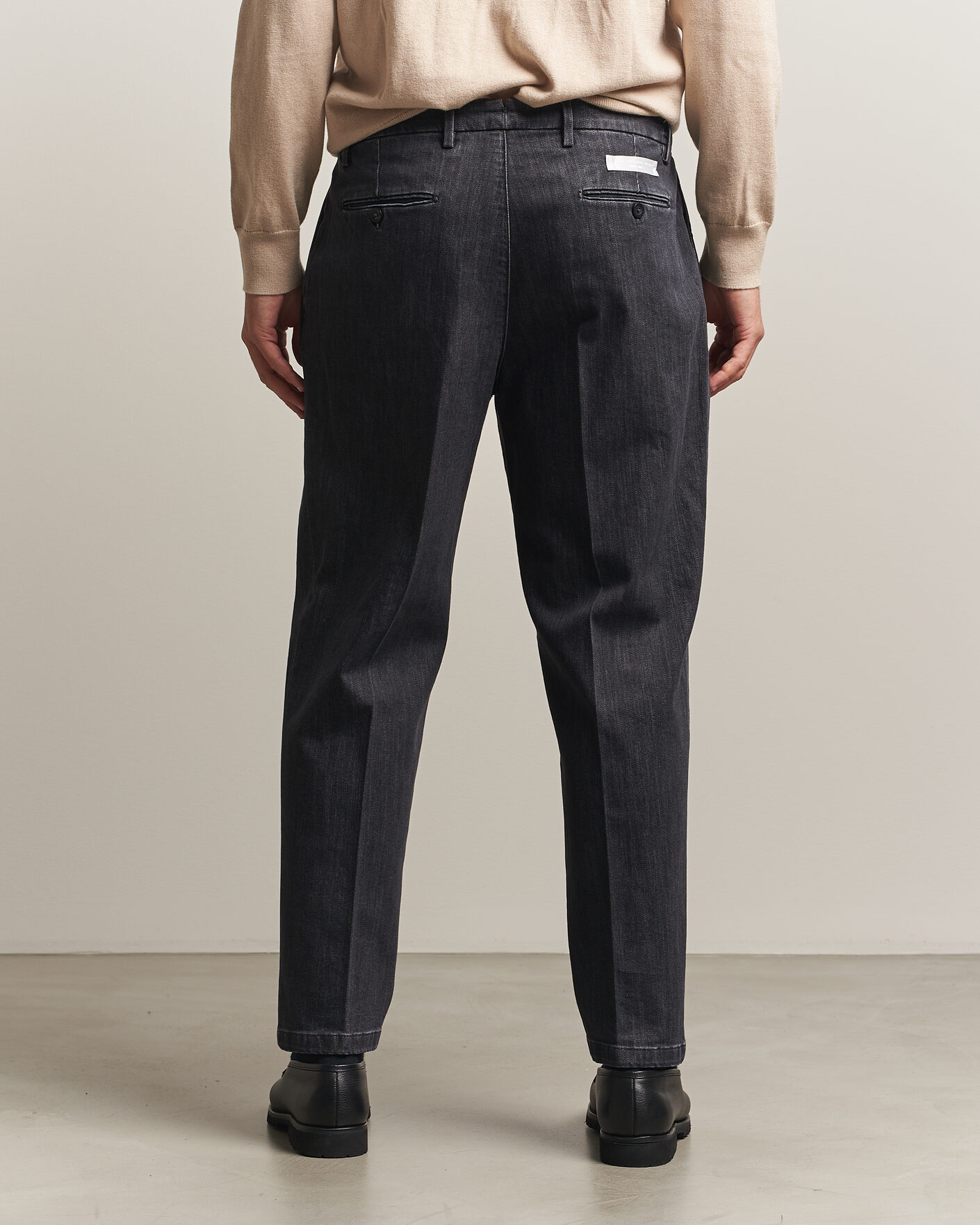 Men | Trousers | Briglia 1949 | Portobello Loose Fit Denim Trousers Grey
