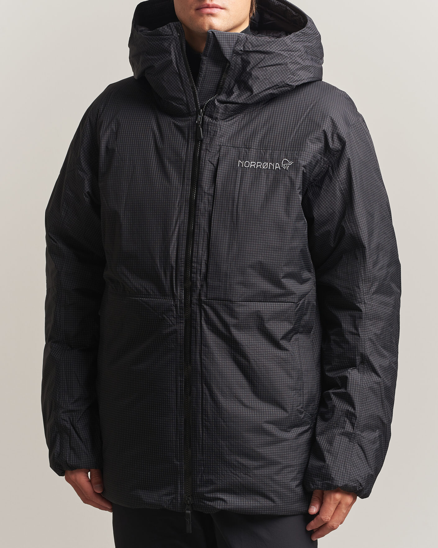 Men | Coats & Jackets | Norrøna | Trollveggen dri2 Down 800 Zip Hood Caviar Black