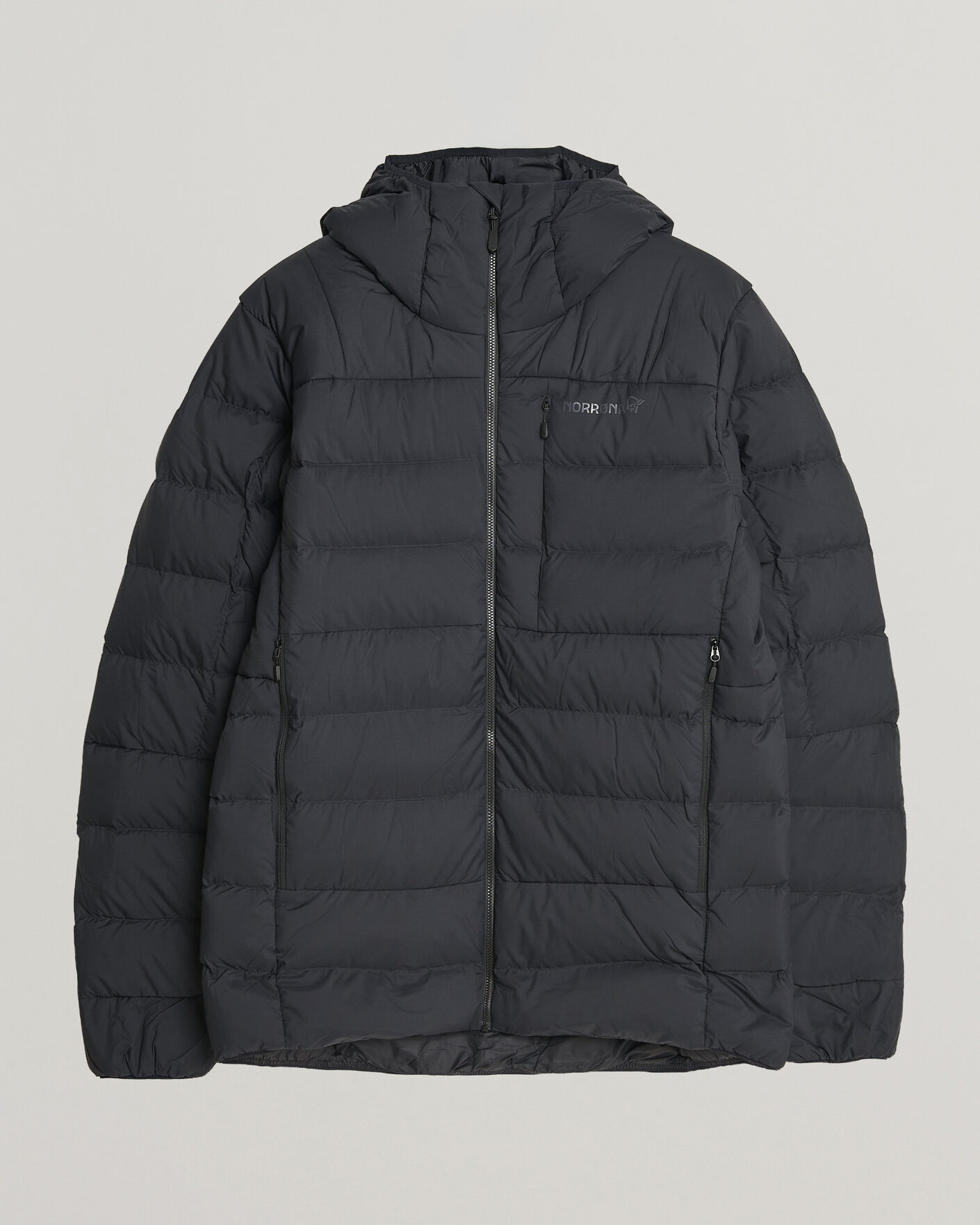 Men | Coats & Jackets | Norrøna | Femund Down 700 Zip Hood Caviar Black