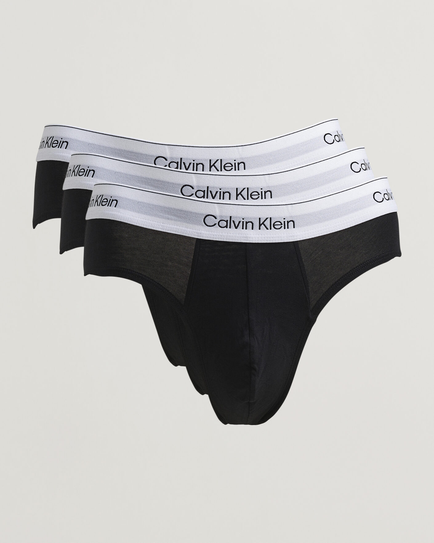 Men | Underwear & Socks | Calvin Klein | 3-Pack Icon Cotton Stretch Hip Brief Black