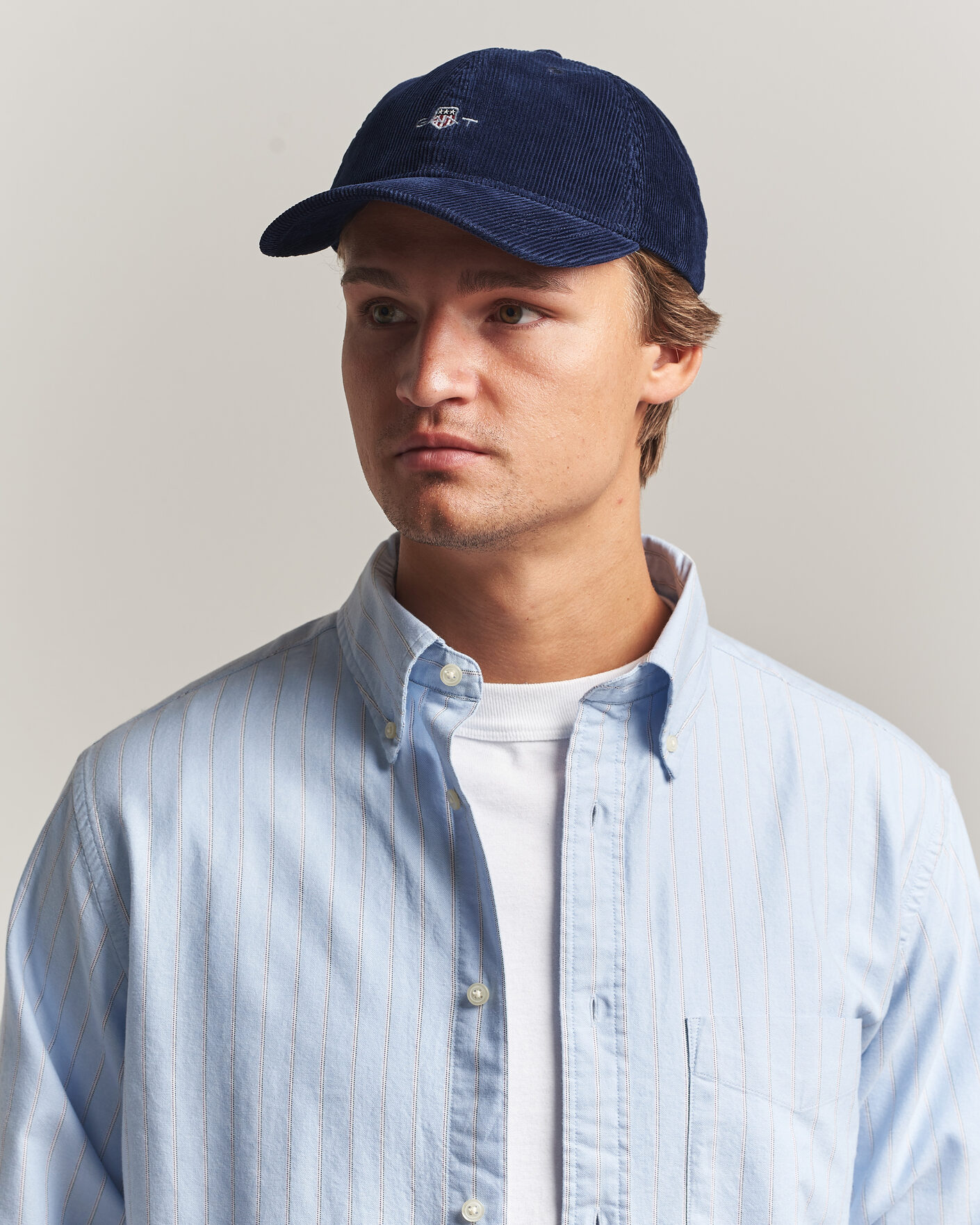 Men | Hats & Caps | Gant | Corduroy Cap Marine