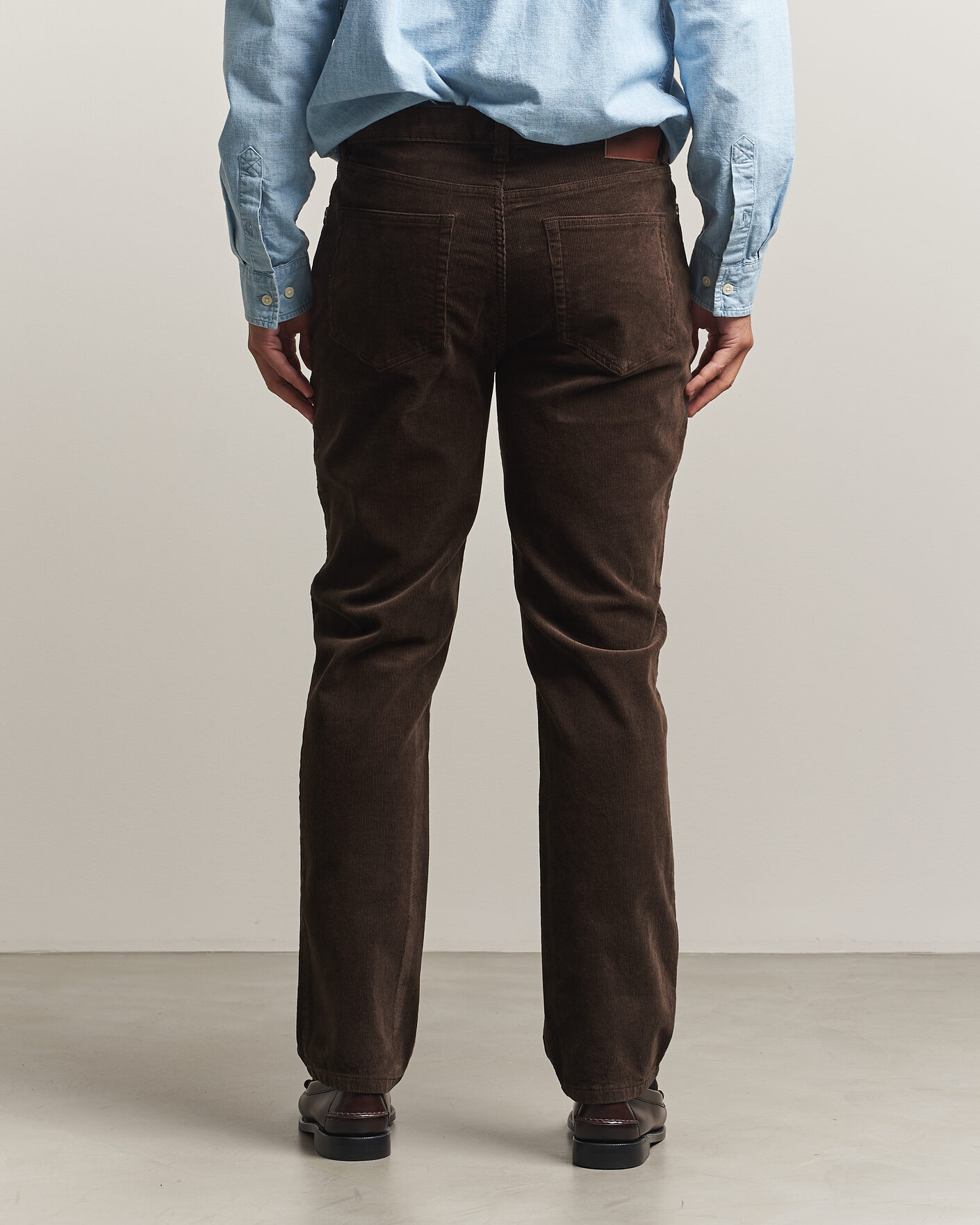 Men | Trousers | Gant | Regular Fit Corduroy 5-Pocket Pants Black Brown
