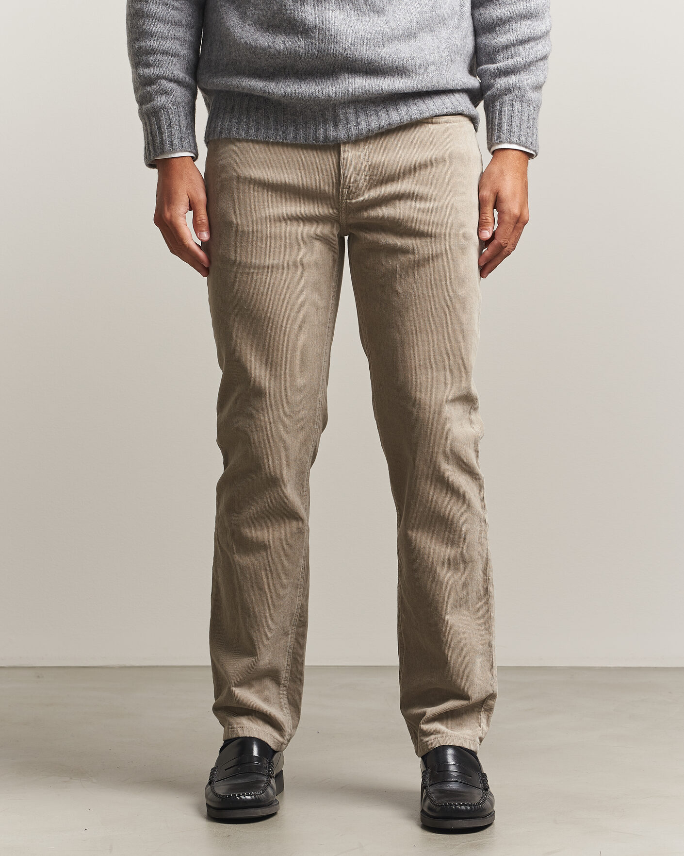 Men | Trousers | Gant | Regular Fit Corduroy 5-Pocket Pants Mist Taupe