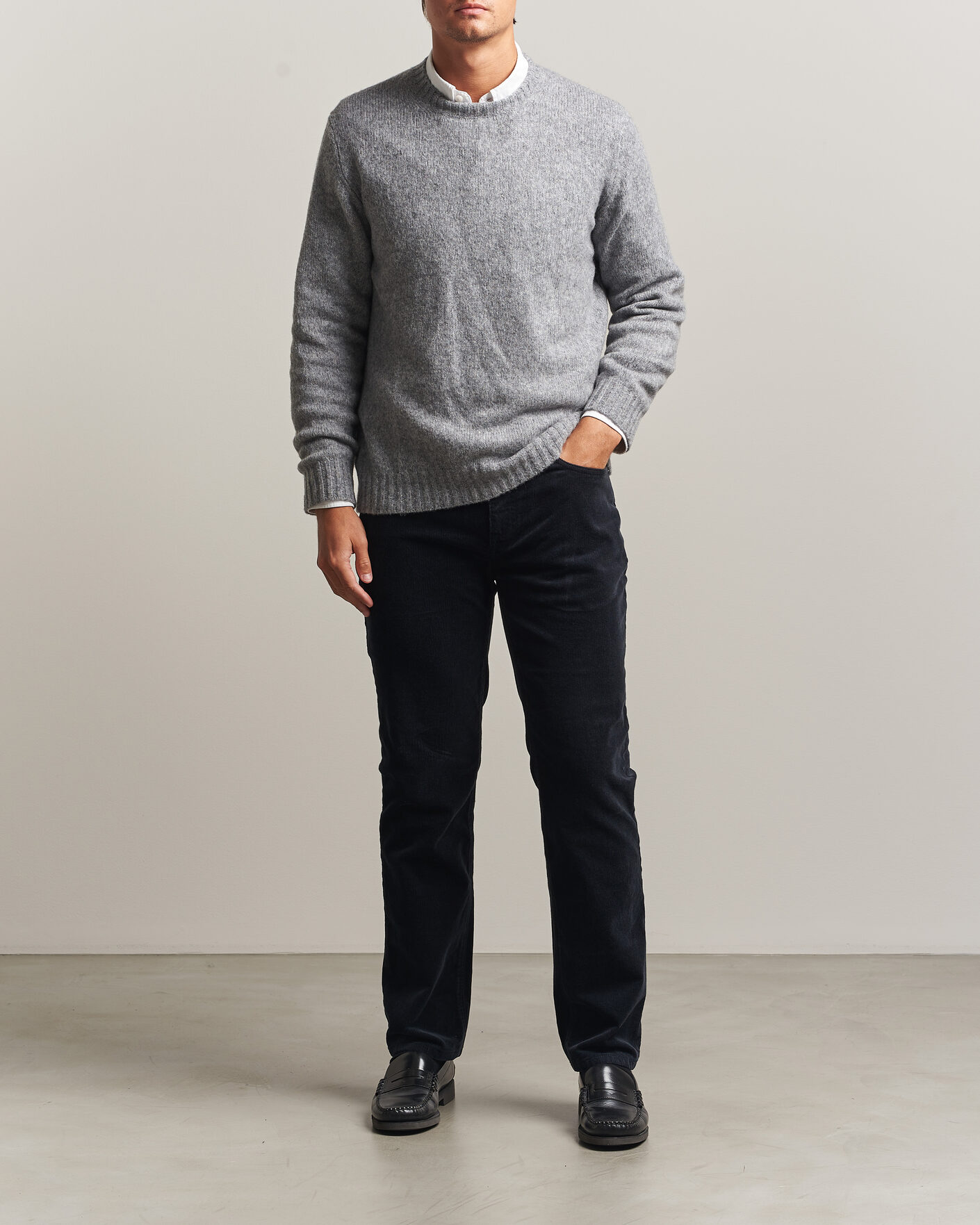 Men | Trousers | Gant | Regular Fit Corduroy 5-Pocket Pants Black