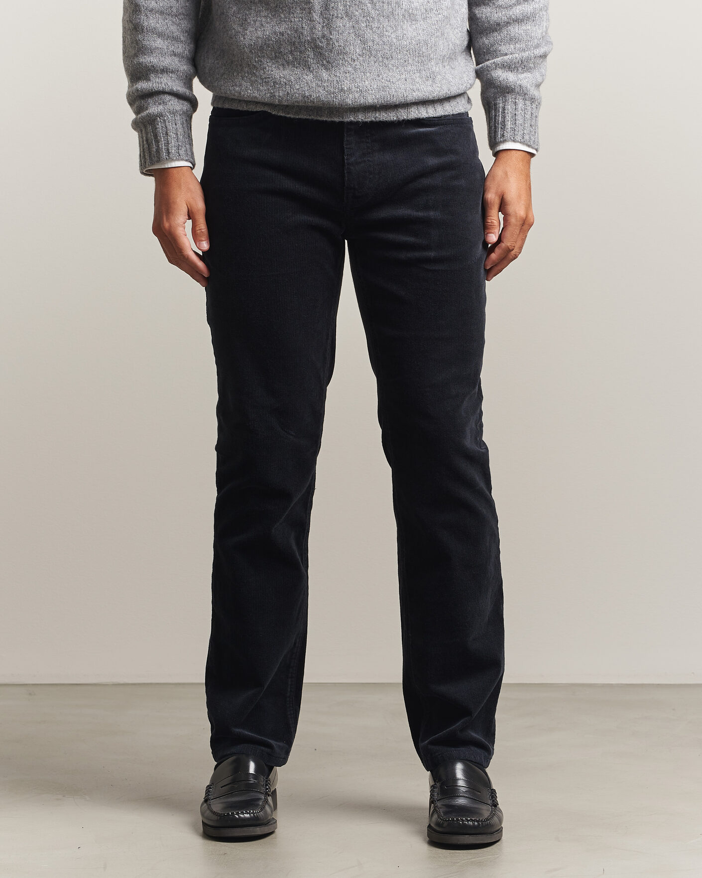 Men | Trousers | Gant | Regular Fit Corduroy 5-Pocket Pants Black
