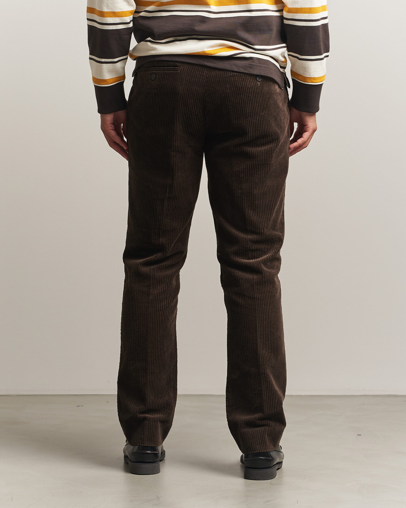 Men | Trousers | Gant | Corduroy Trousers Black Brown