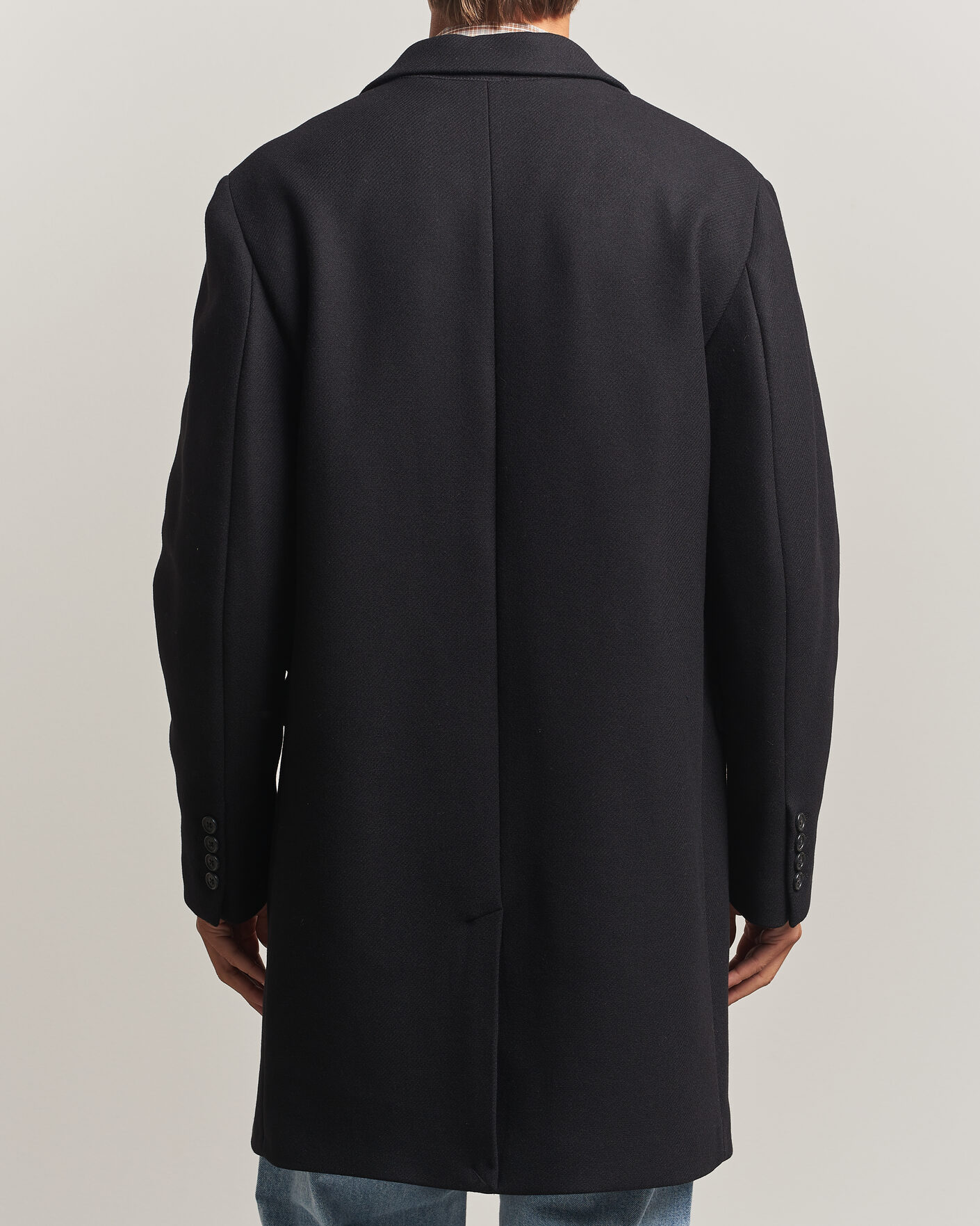Men | Coats & Jackets | Gant | Classic Wool/Cashmere Coat Black