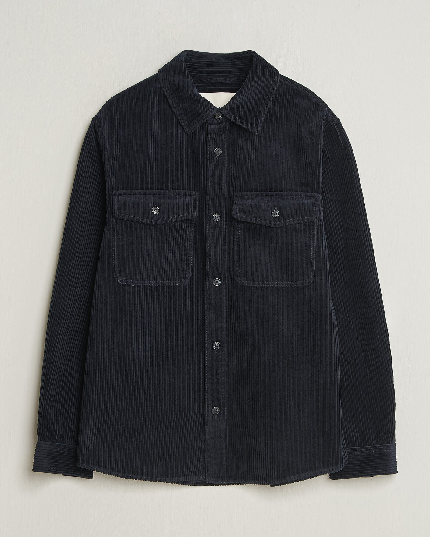 Men | Shirts | Gant | Regular Fit Corduroy Overshirt Evening Blue