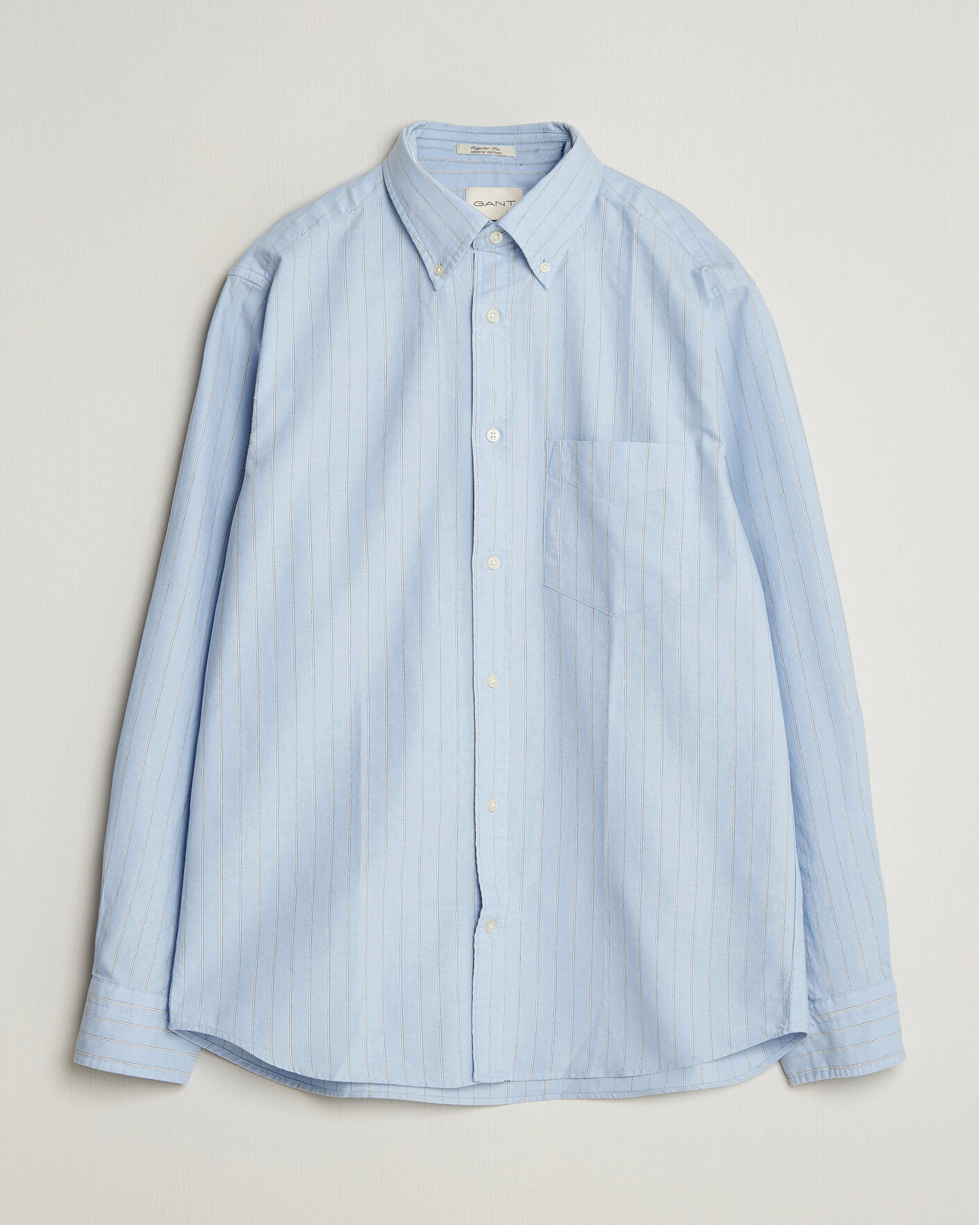 Men | Shirts | Gant | Regular Fit Archive Oxford Striped Shirt Clear Sky