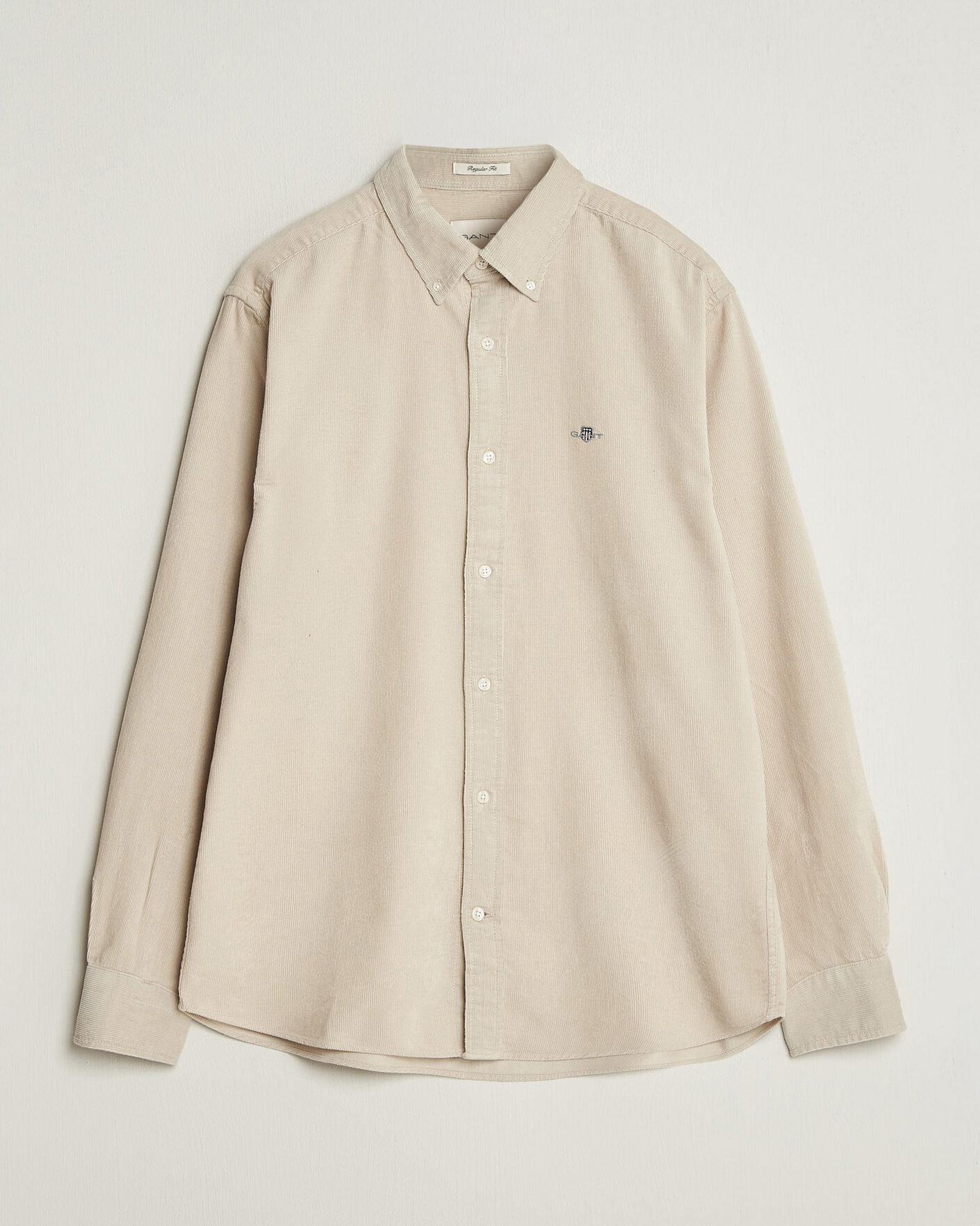 Men | Shirts | Gant | Regular Fit Corduroy Shirt Clay Beige