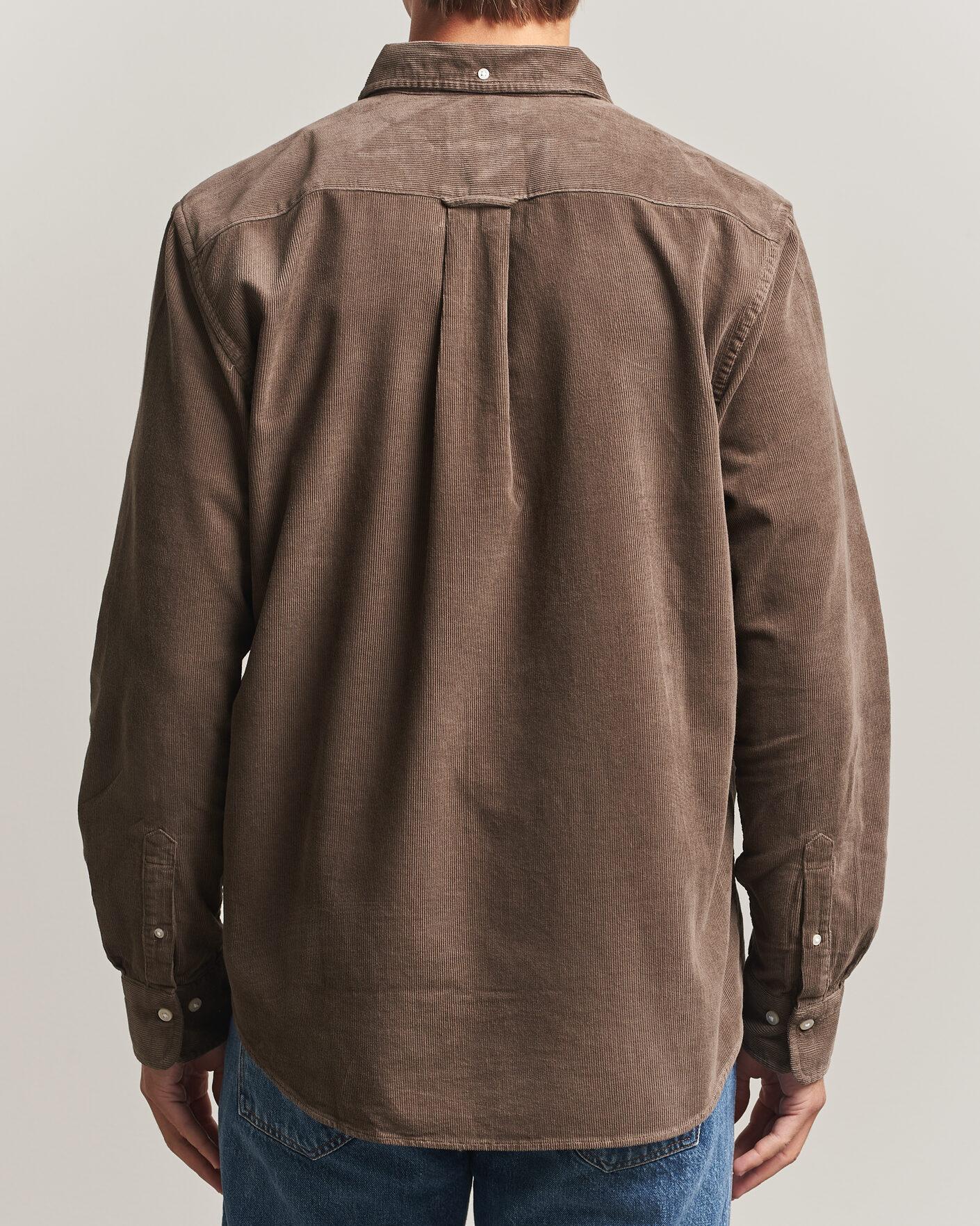 Men | Shirts | Gant | Regular Fit Corduroy Shirt Faded Taupe