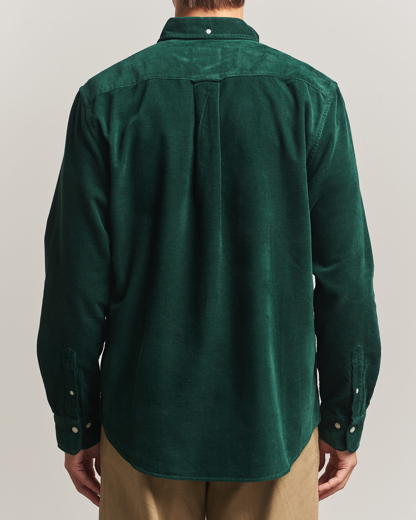 Men | Shirts | Gant | Regular Fit Corduroy Shirt Tartan Green