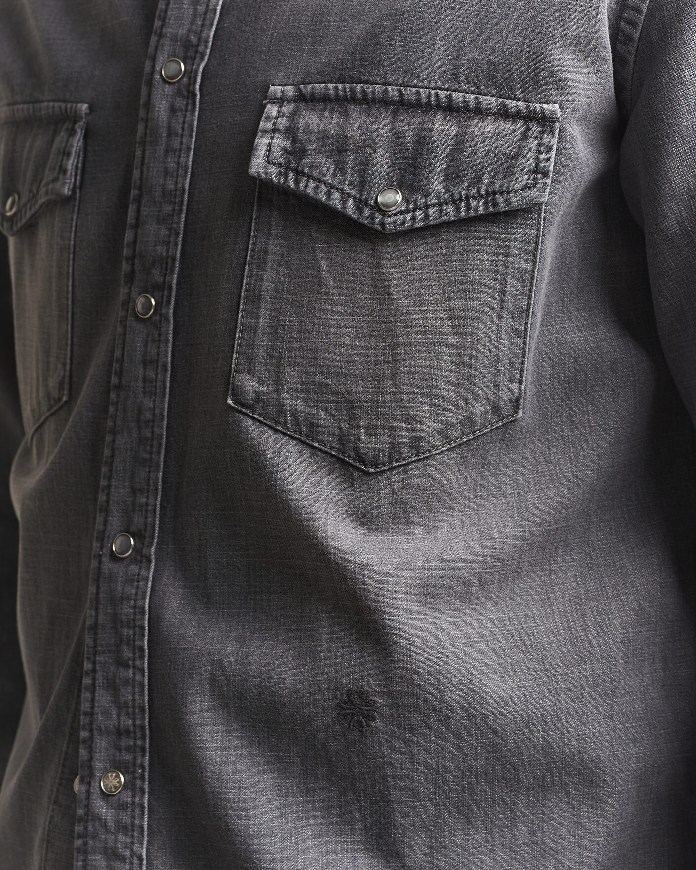 Men | Shirts | Jacob Cohën | Denim Western Pocket Overshirt Grey
