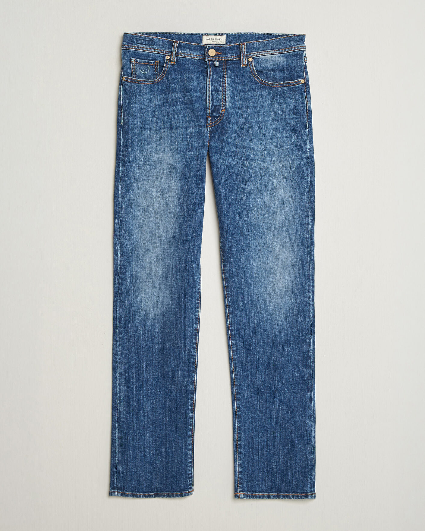Men | Jeans | Jacob Cohën | Edos Regular Straight Fit Jeans Mid Blue