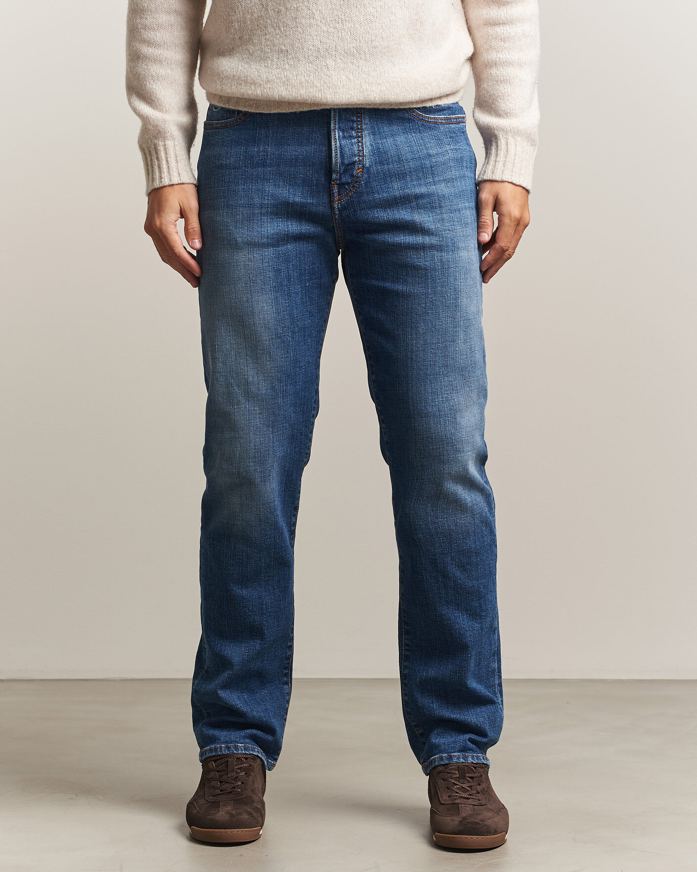 Men | Jeans | Jacob Cohën | Edos Regular Straight Fit Jeans Mid Blue