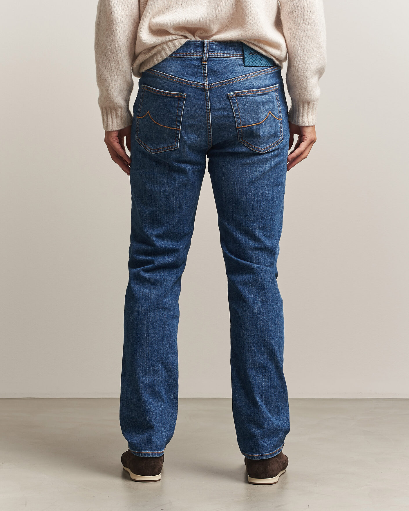 Men | Jeans | Jacob Cohën | Edos Regular Straight Fit Jeans Mid Blue