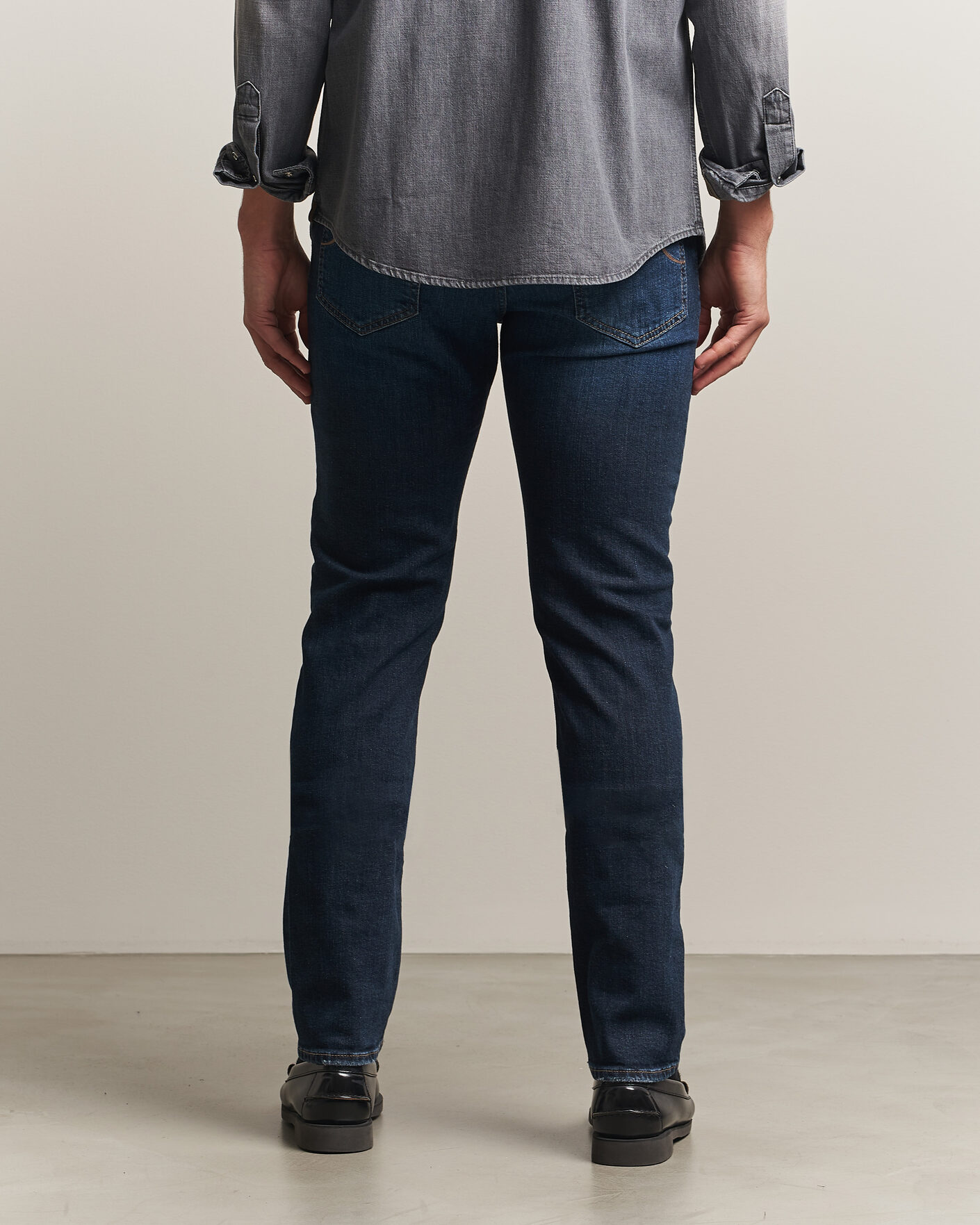 Men | Jeans | Jacob Cohën | Bard Slim Fit Apres Ski Patch Stretch Jeans Blue
