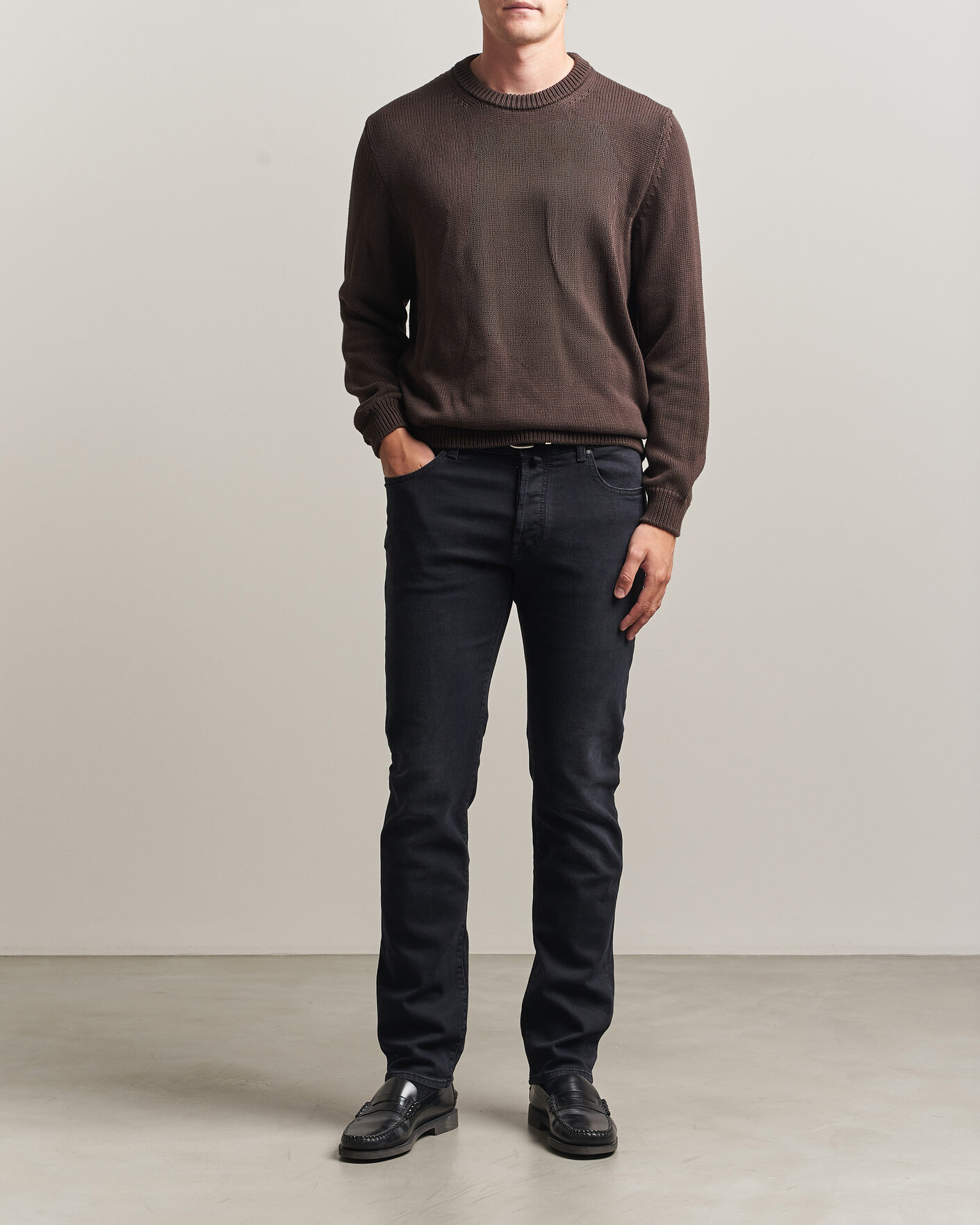 Men | Jeans | Jacob Cohën | Bard Slim Fit Stretch Jeans Washed Black