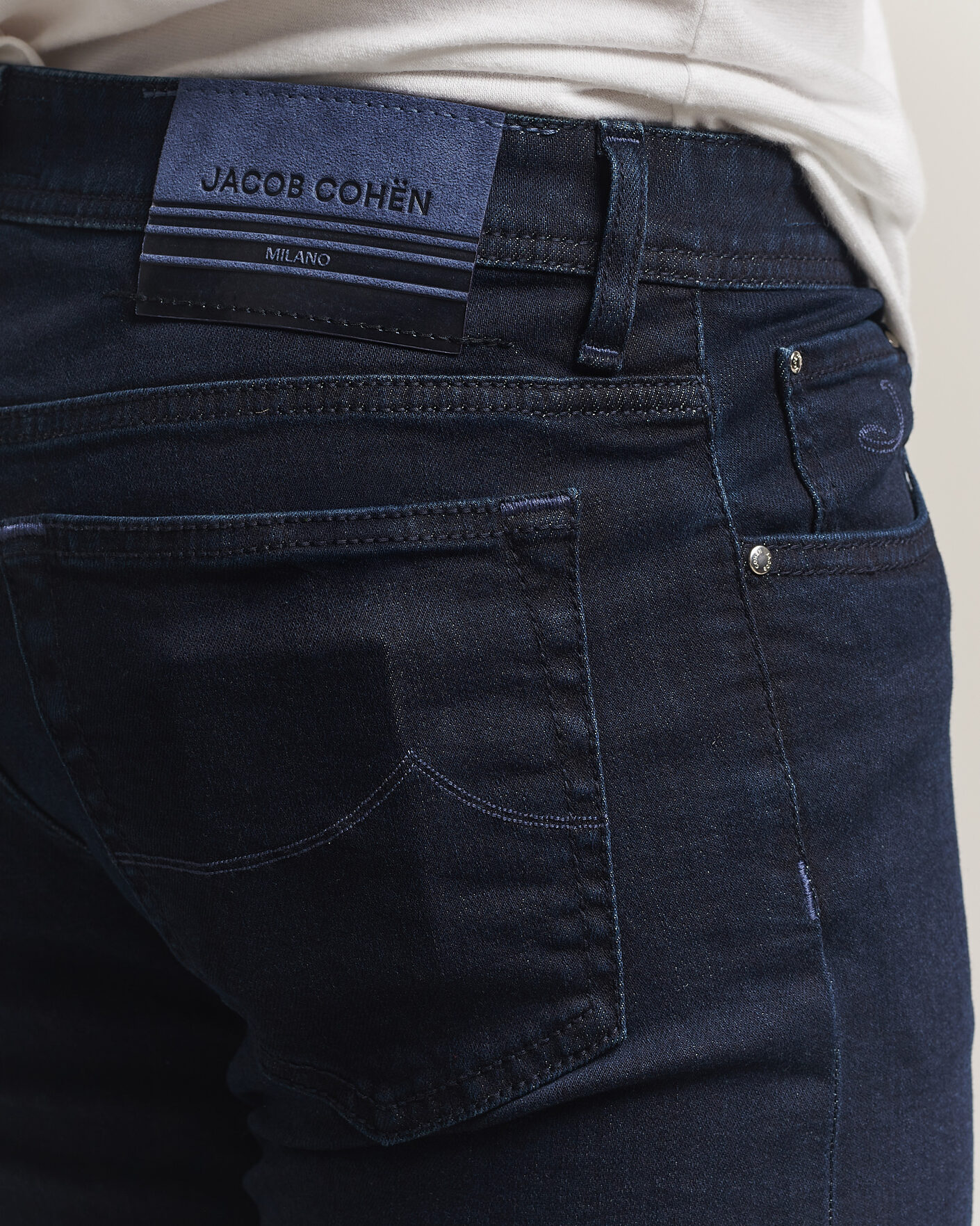 Men | Jeans | Jacob Cohën | Bard Slim Fit Stretch Jeans Overdyed Blue