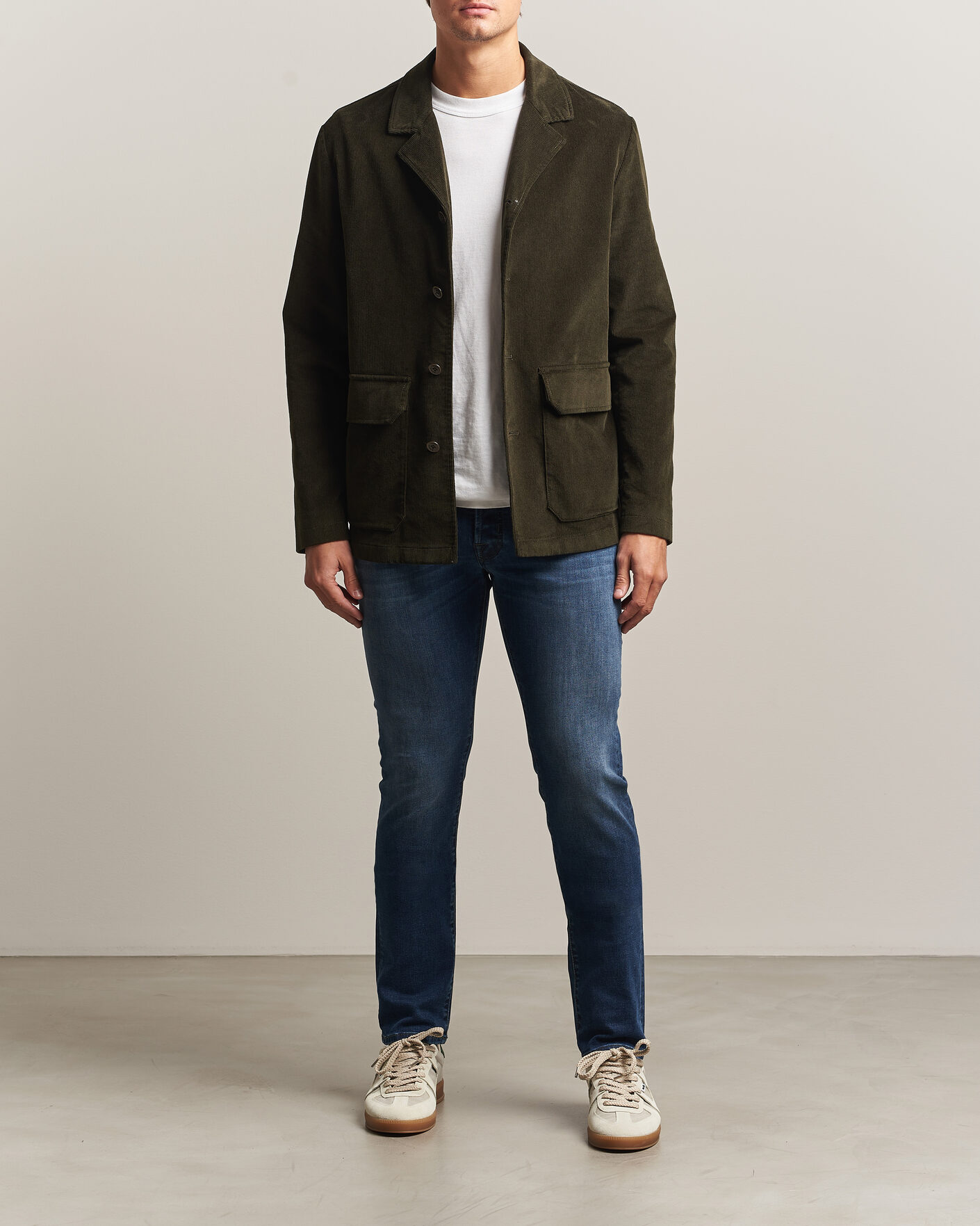 Men | Jeans | Jacob Cohën | Bard Slim Fit Stretch Jeans Mid Blue