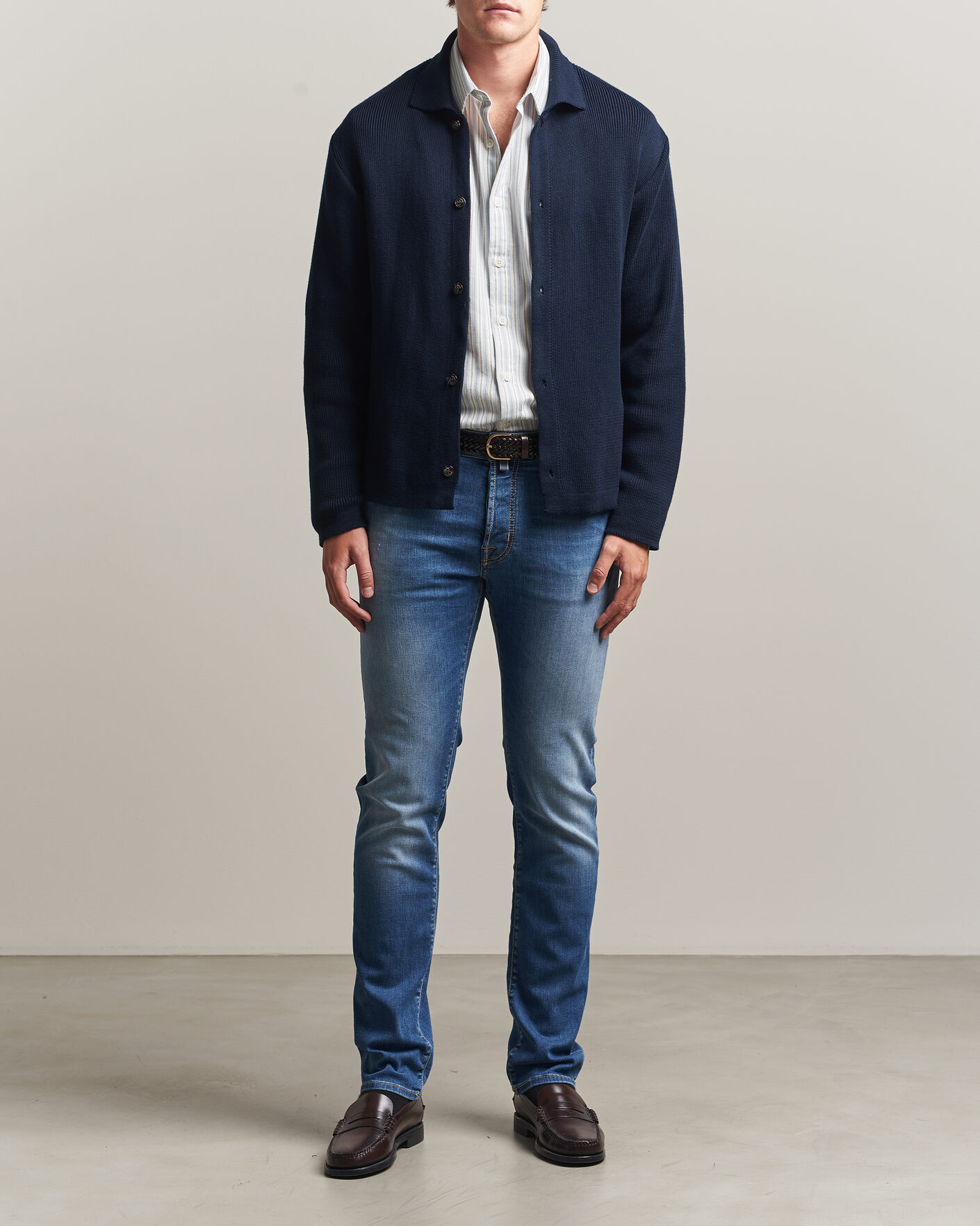 Men | Jeans | Jacob Cohën | Bard Slim Fit Stretch Jeans Light Blue