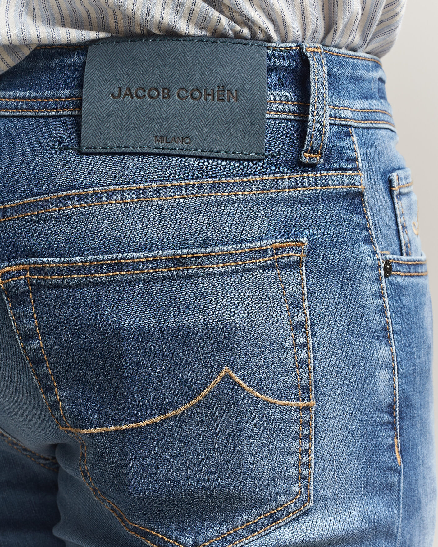 Men | Jeans | Jacob Cohën | Bard Slim Fit Stretch Jeans Light Blue