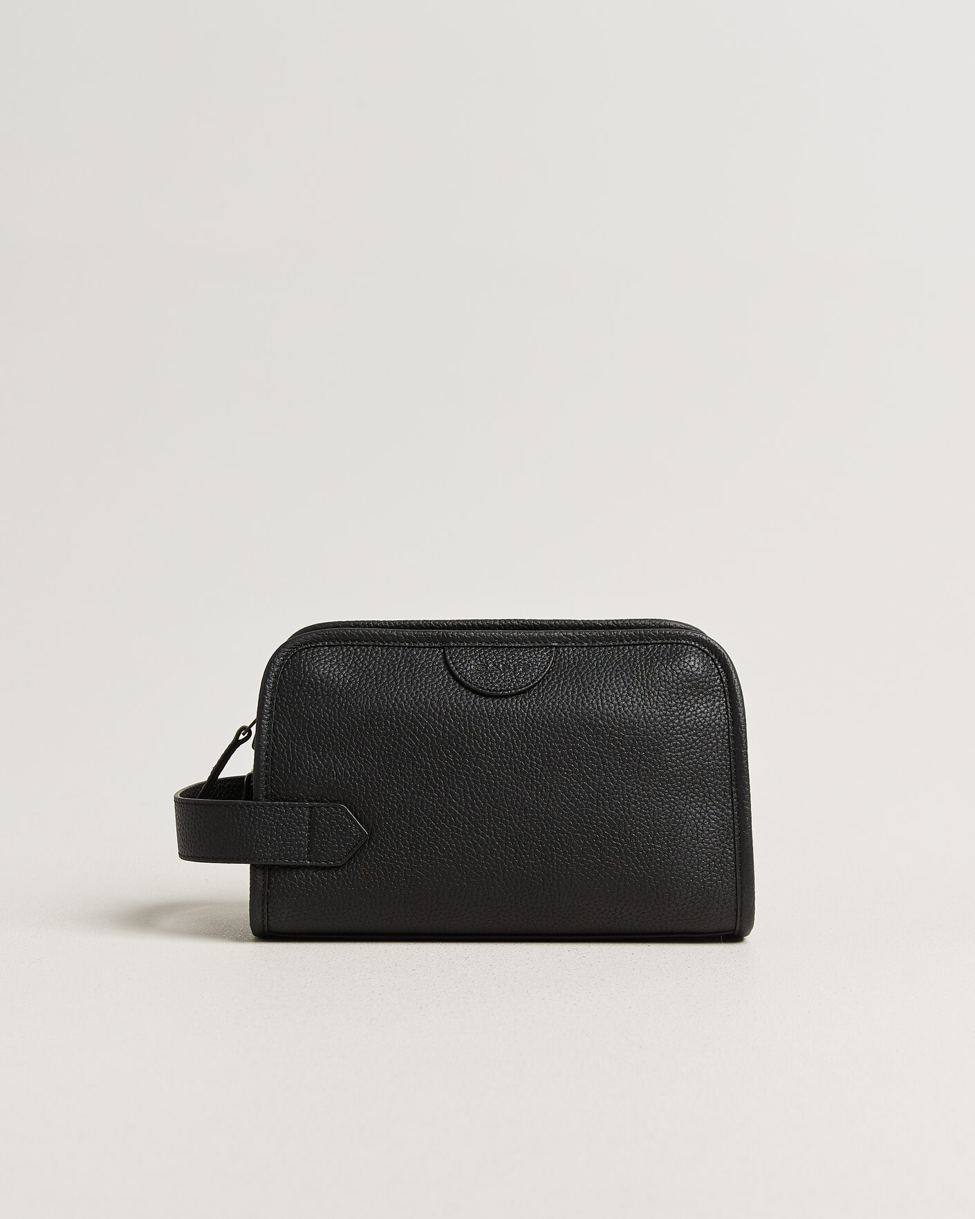 Men | Bags | Gant | Grained Leather Wash Bag Black