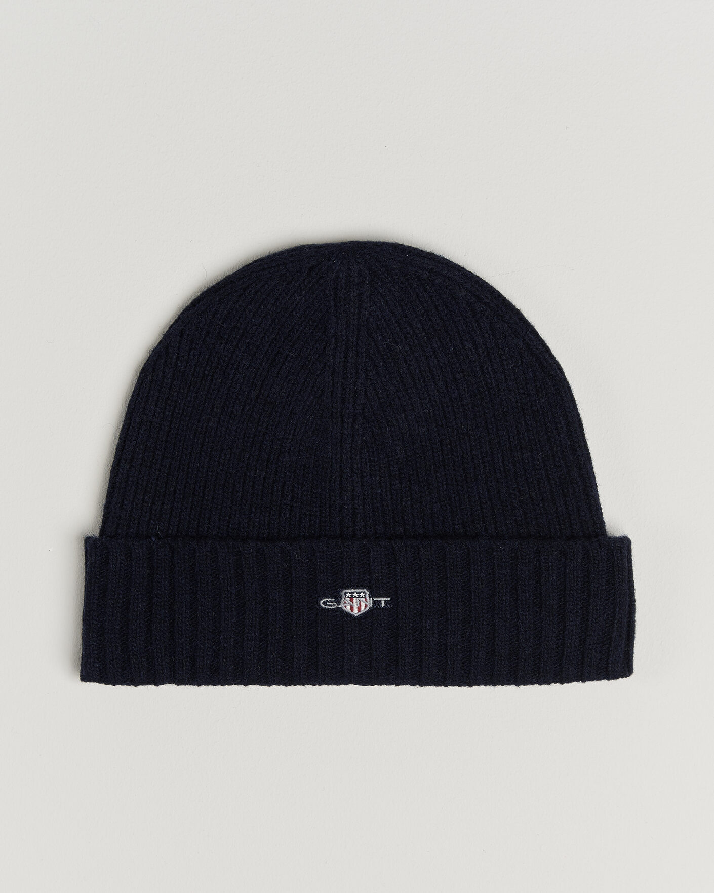 Men | Beanies | Gant | Wool Beanie Marine