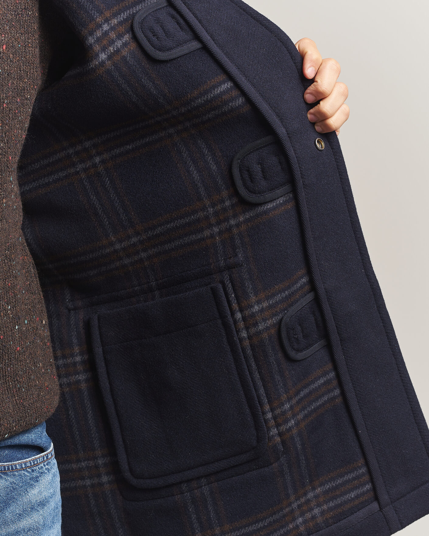 Men | Coats & Jackets | Gant | Classic Wool Duffle Coat Evening Blue