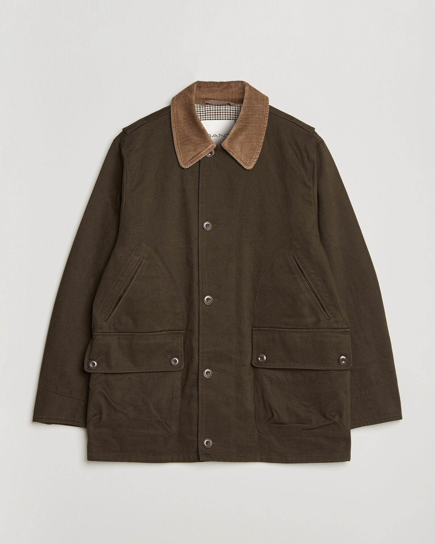 Men | Coats & Jackets | Gant | Moleskin Decker Jacket Dark Moss Green