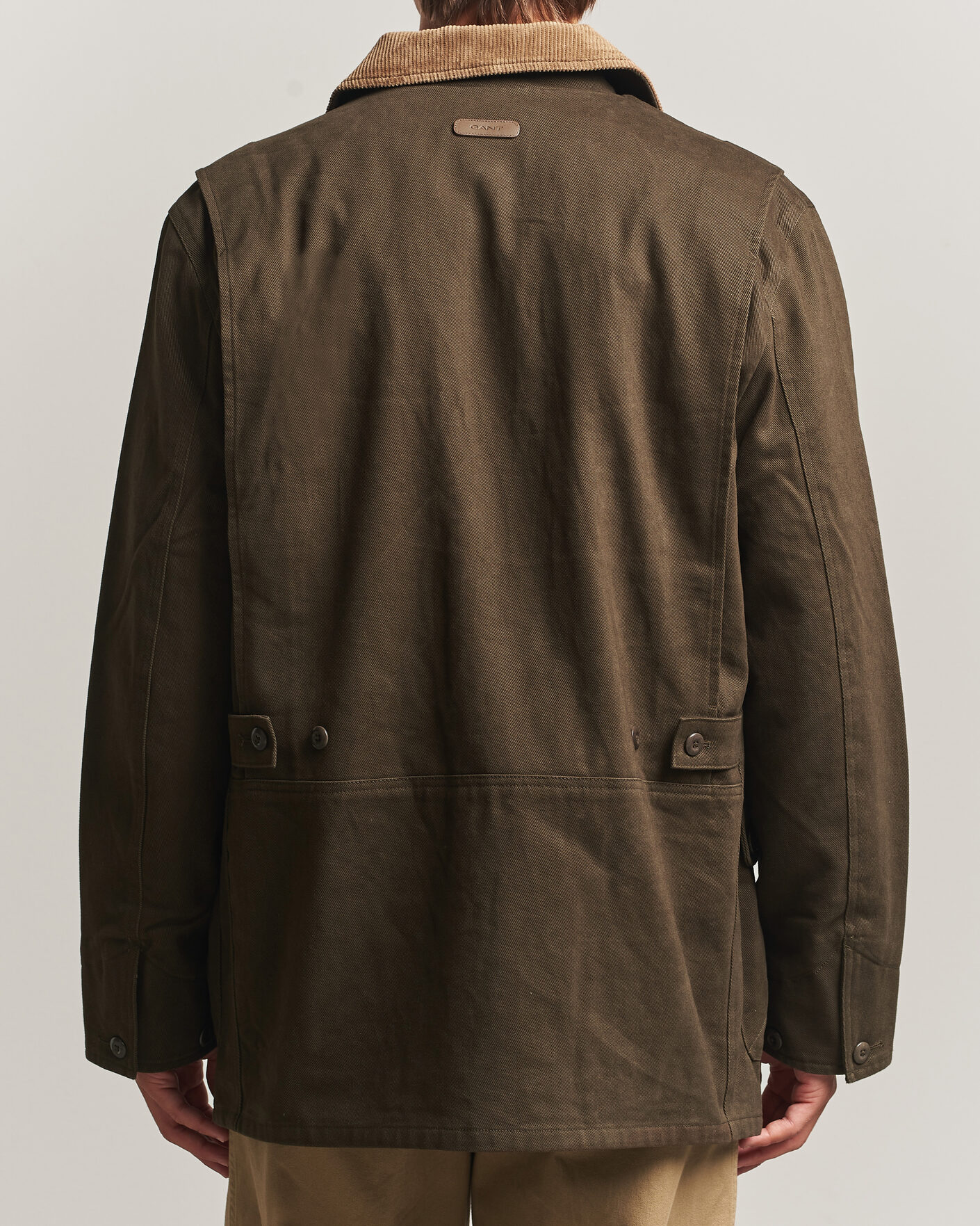 Men | Coats & Jackets | Gant | Moleskin Decker Jacket Dark Moss Green