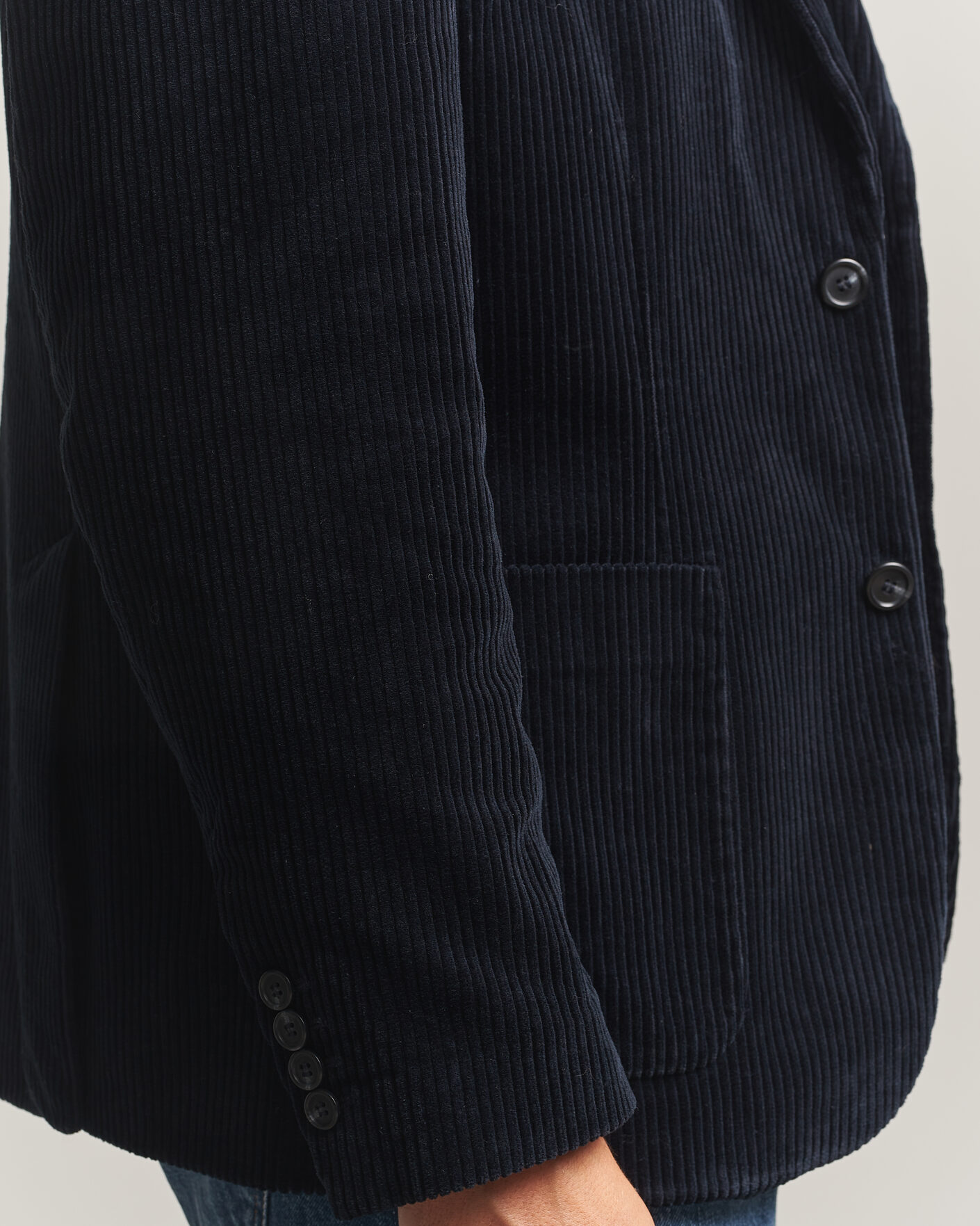 Men | Blazers | Gant | Corduroy Blazer Evening Blue