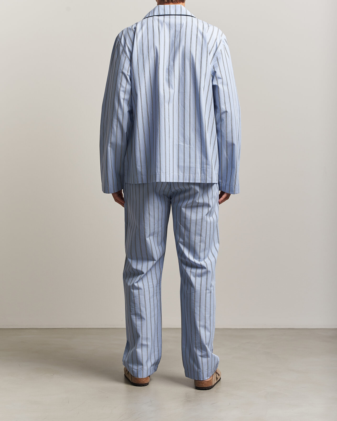 Men | Pyjamas & Robes | Gant | Poplin Striped Pyjama Set Light Blue