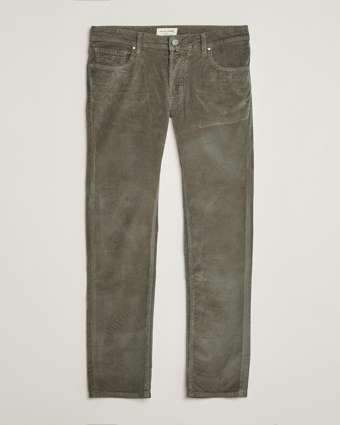 Men | Trousers | Jacob Cohën | Bard 5-Pocket Medium Corduroy Trousers Taupe