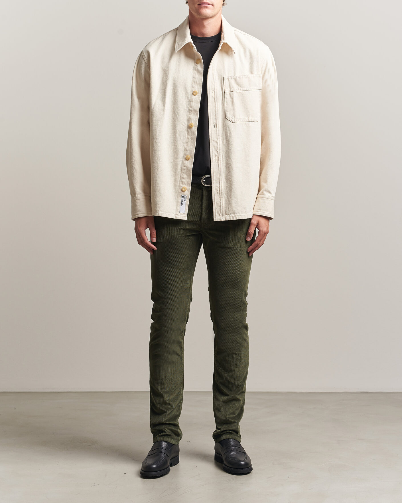 Men | Trousers | Jacob Cohën | Bard 5-Pocket Medium Corduroy Trousers Green