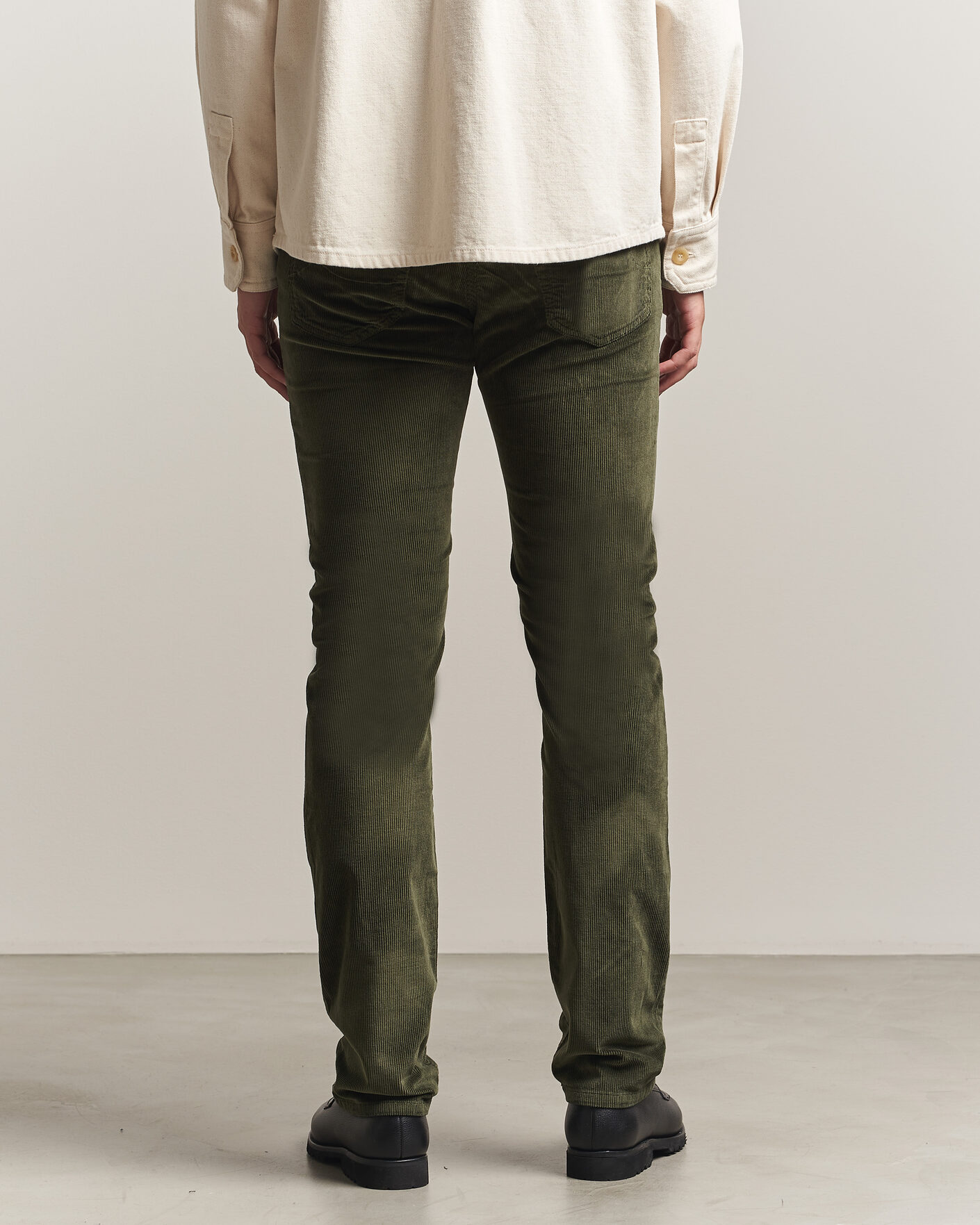 Men | Trousers | Jacob Cohën | Bard 5-Pocket Medium Corduroy Trousers Green