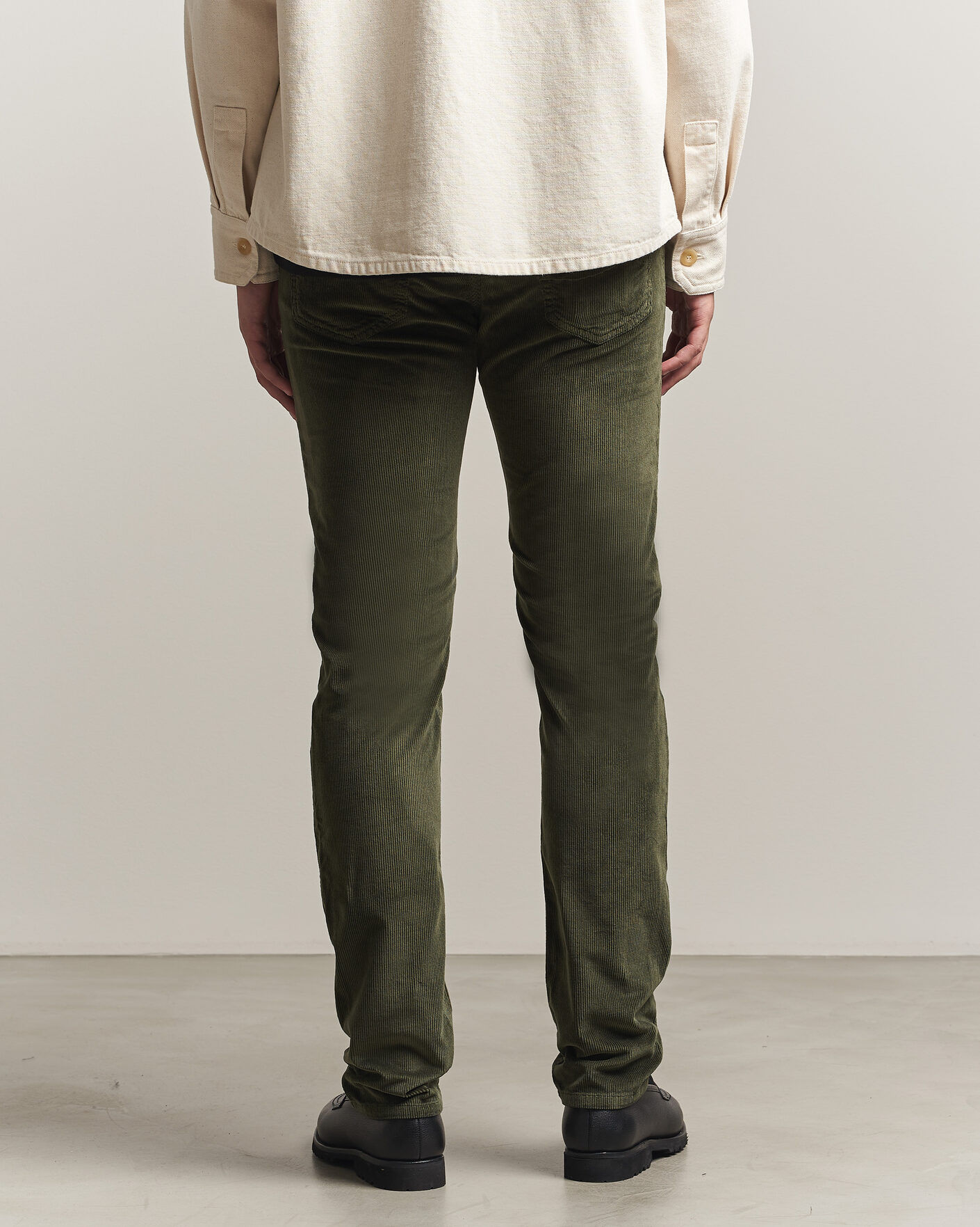 Men | Trousers | Jacob Cohën | Bard 5-Pocket Medium Corduroy Trousers Green