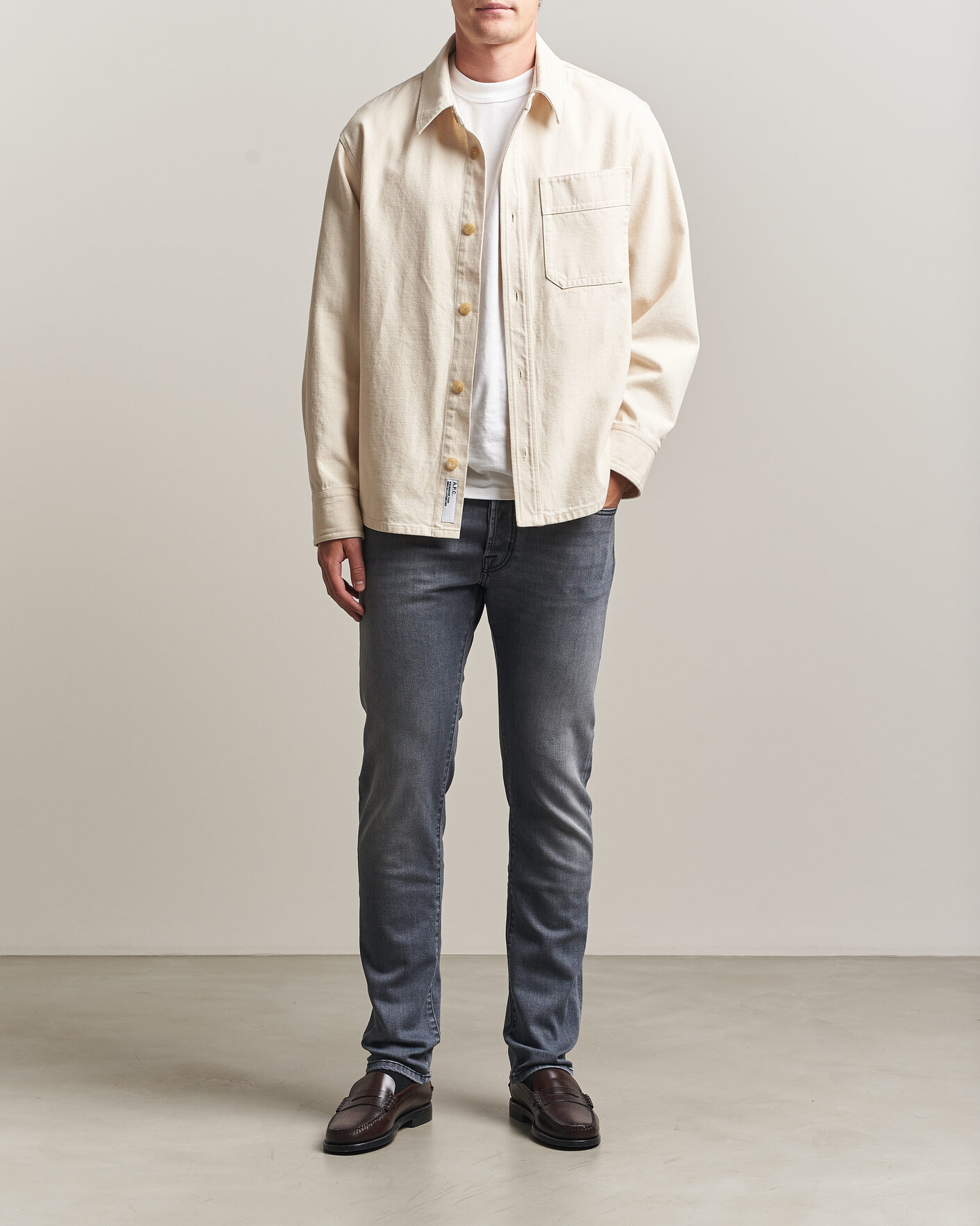 Men | Jeans | Jacob Cohën | Bard Slim Fit Stretch Jeans Light Grey