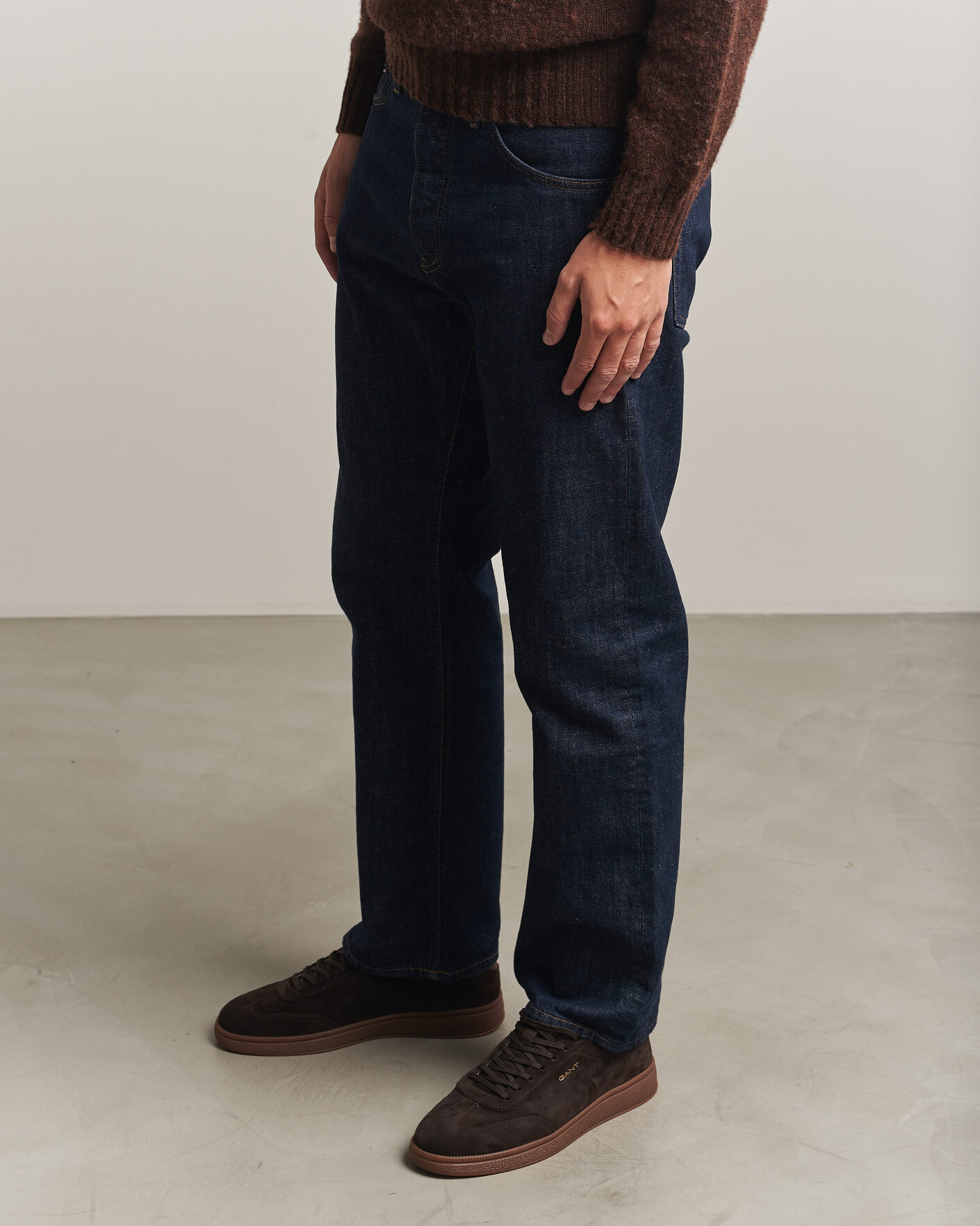 Men | Sneakers | Gant | Cuzmo Suede Sneaker Dark Brown