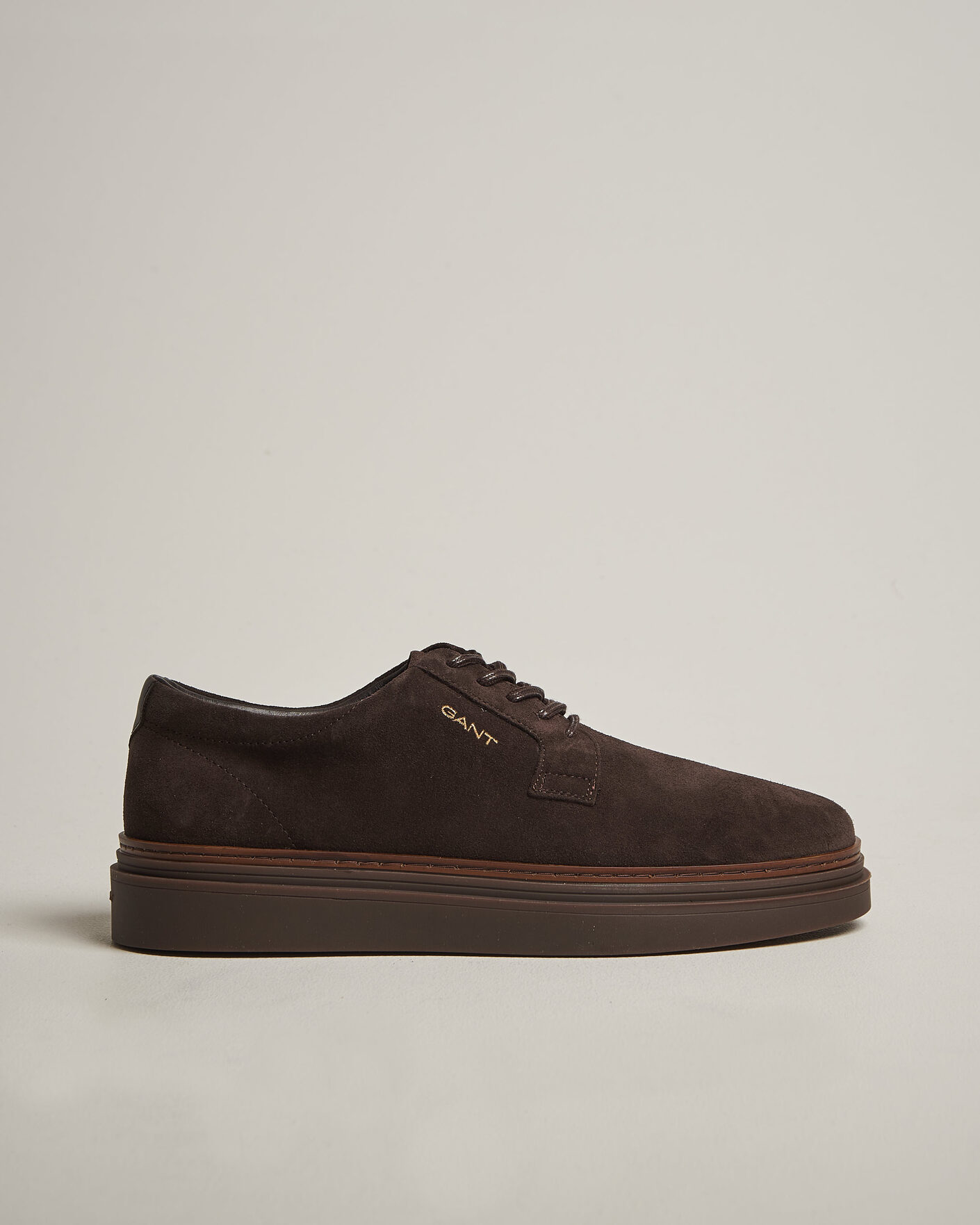 Men | Sneakers | Gant | Kinzoon Suede Derby Sneaker Espresso Brown