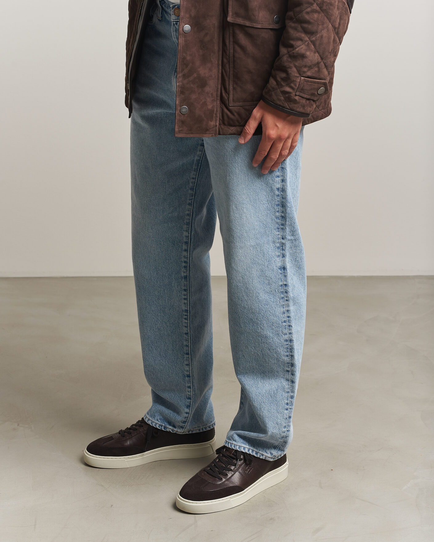 Men | Sneakers | Gant | Mc Julien Leather/Suede Sneaker Dark Brown