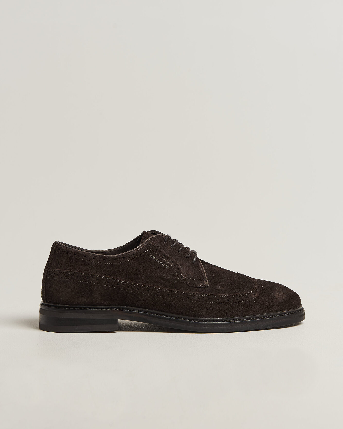 Men | Brogues | Gant | Bidford Suede Brogues Dark Brown
